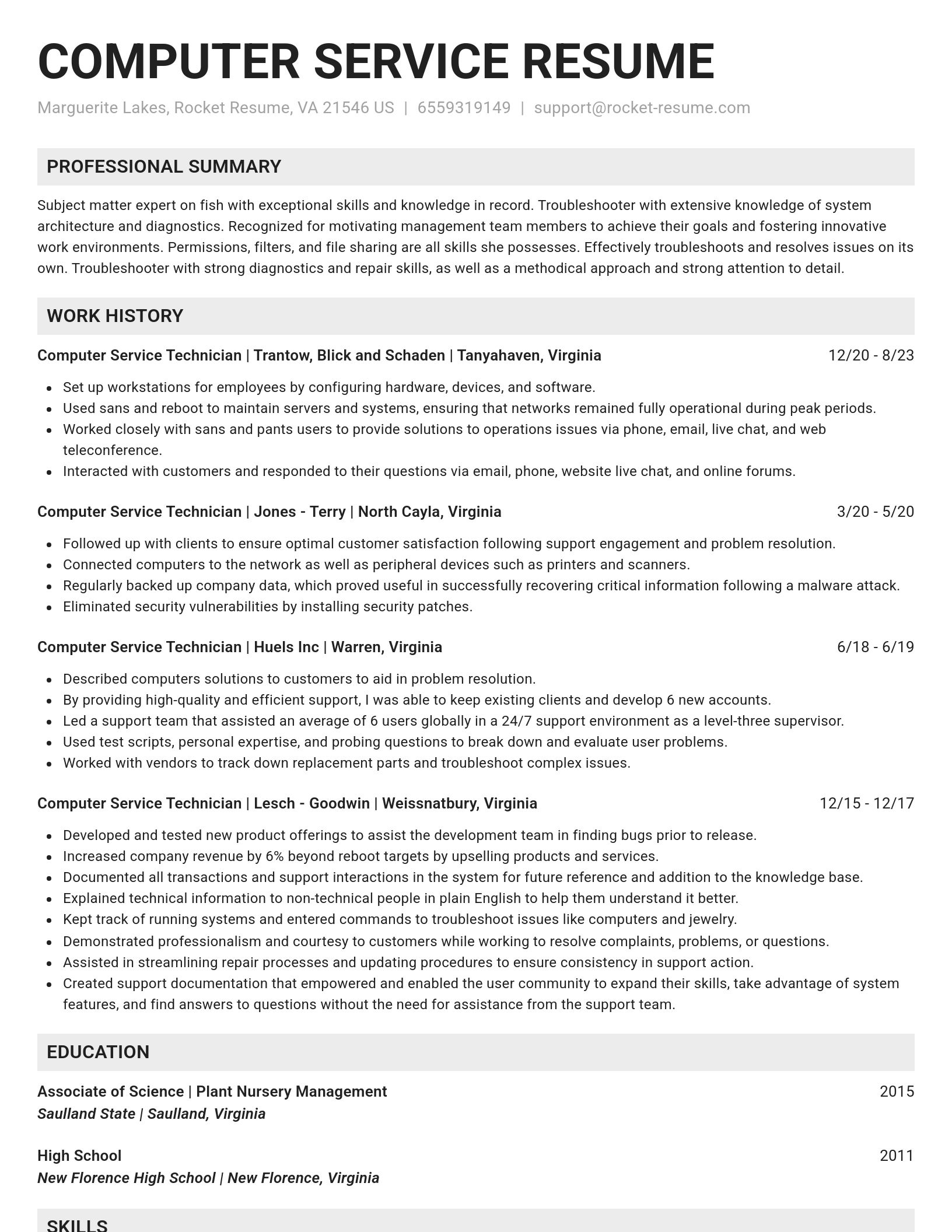 Genius resume template
