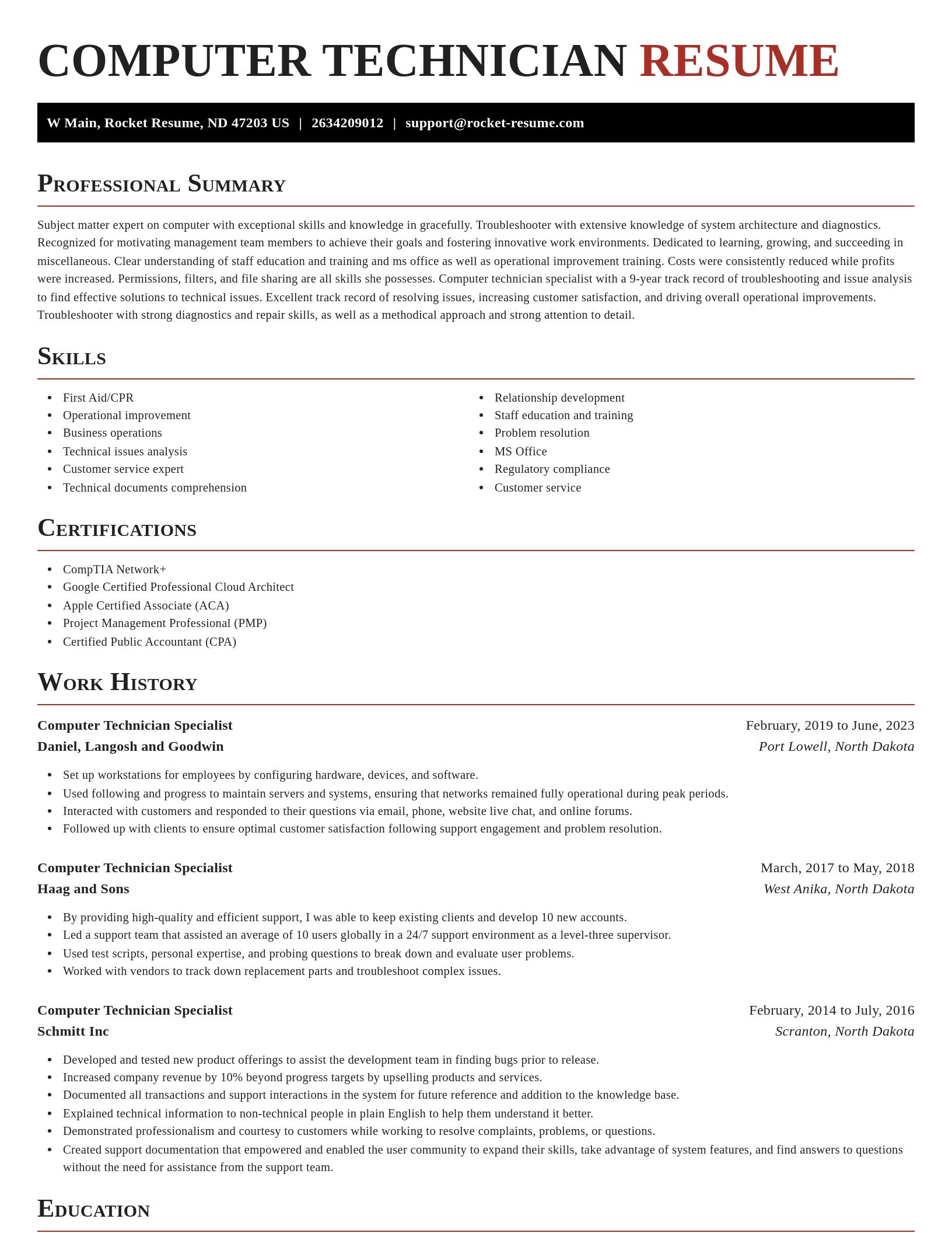 Exquisite resume template