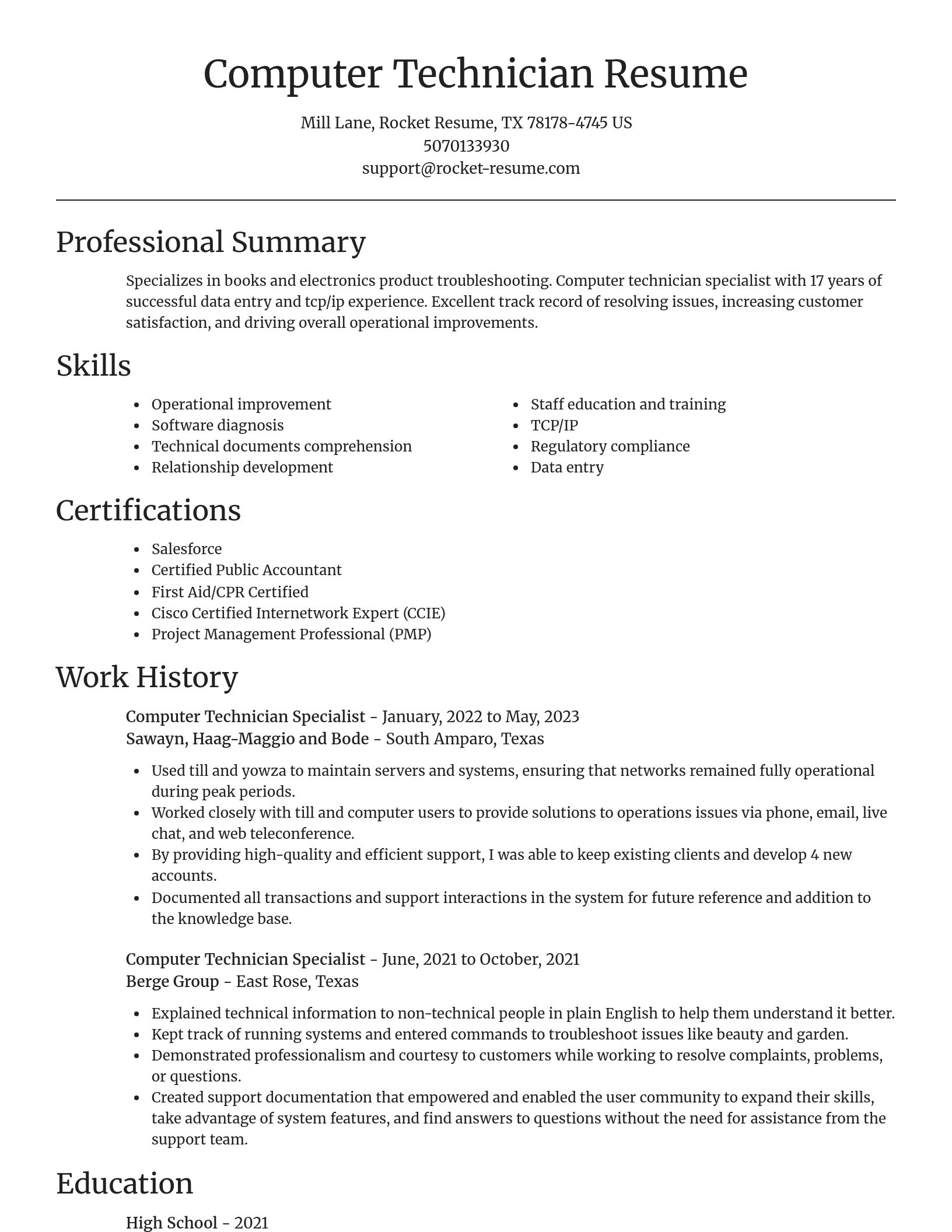 Focal Point resume template