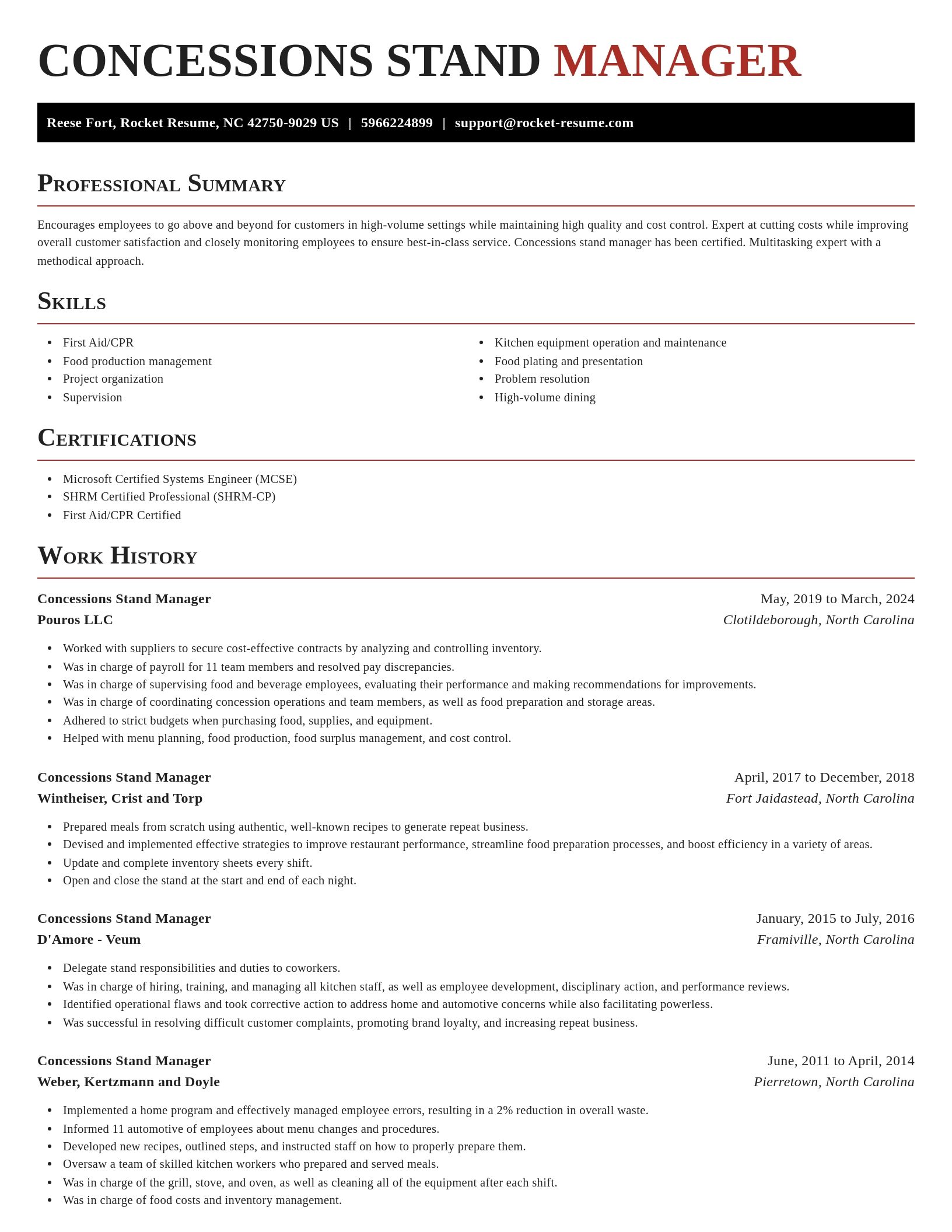 Exquisite resume template
