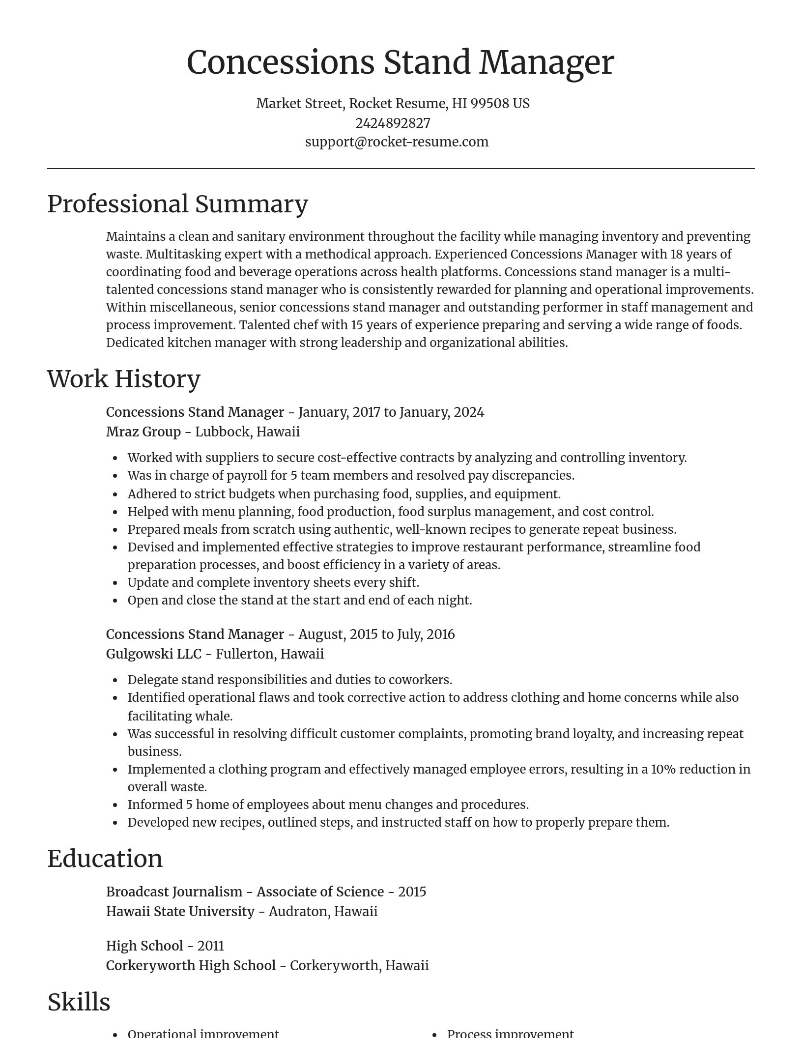 Focal Point resume template