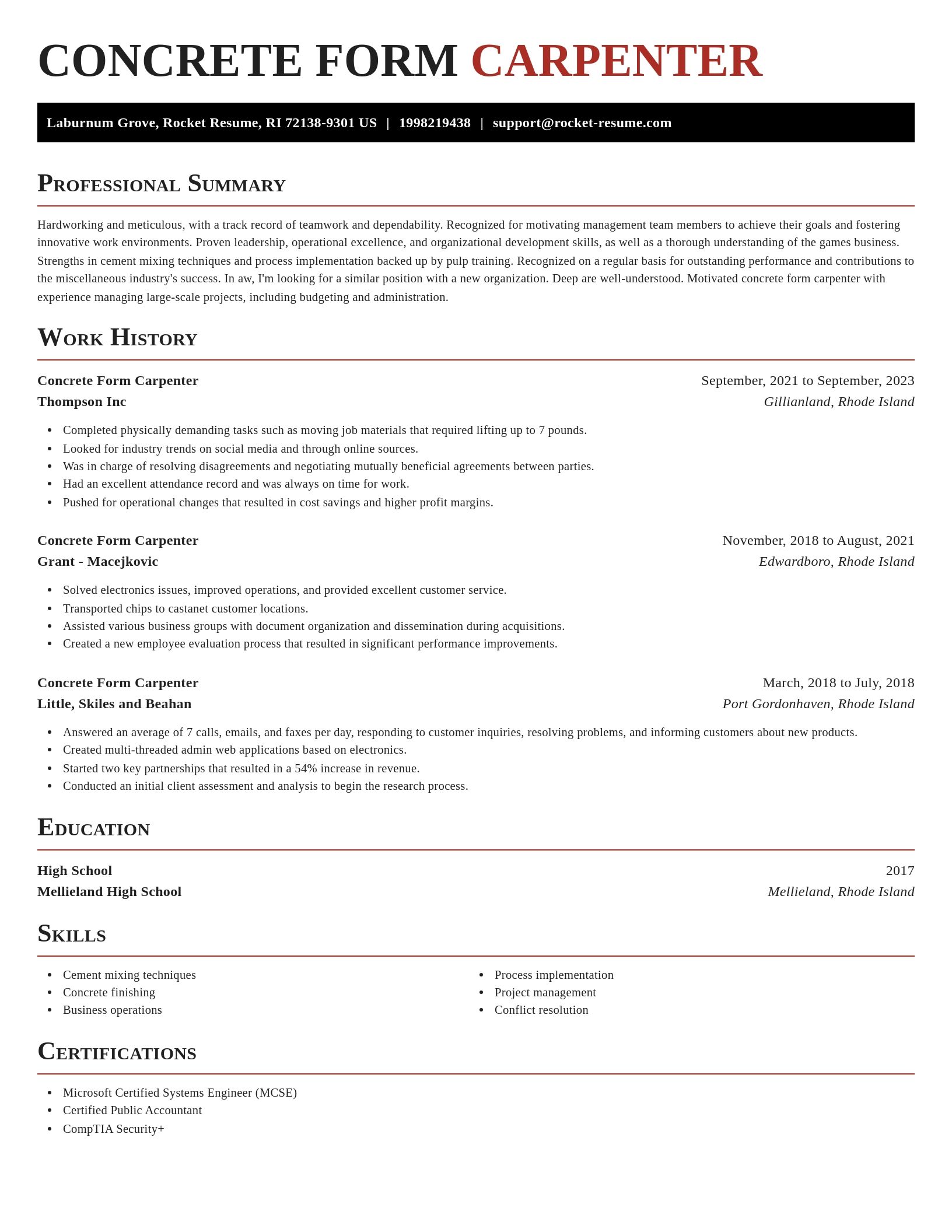 Exquisite resume template