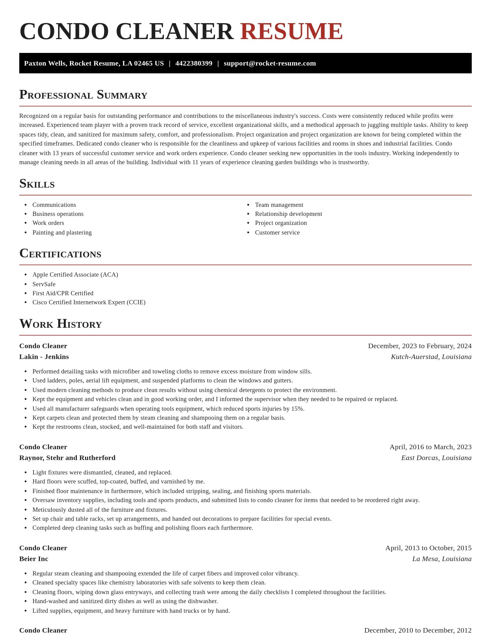 Exquisite resume template