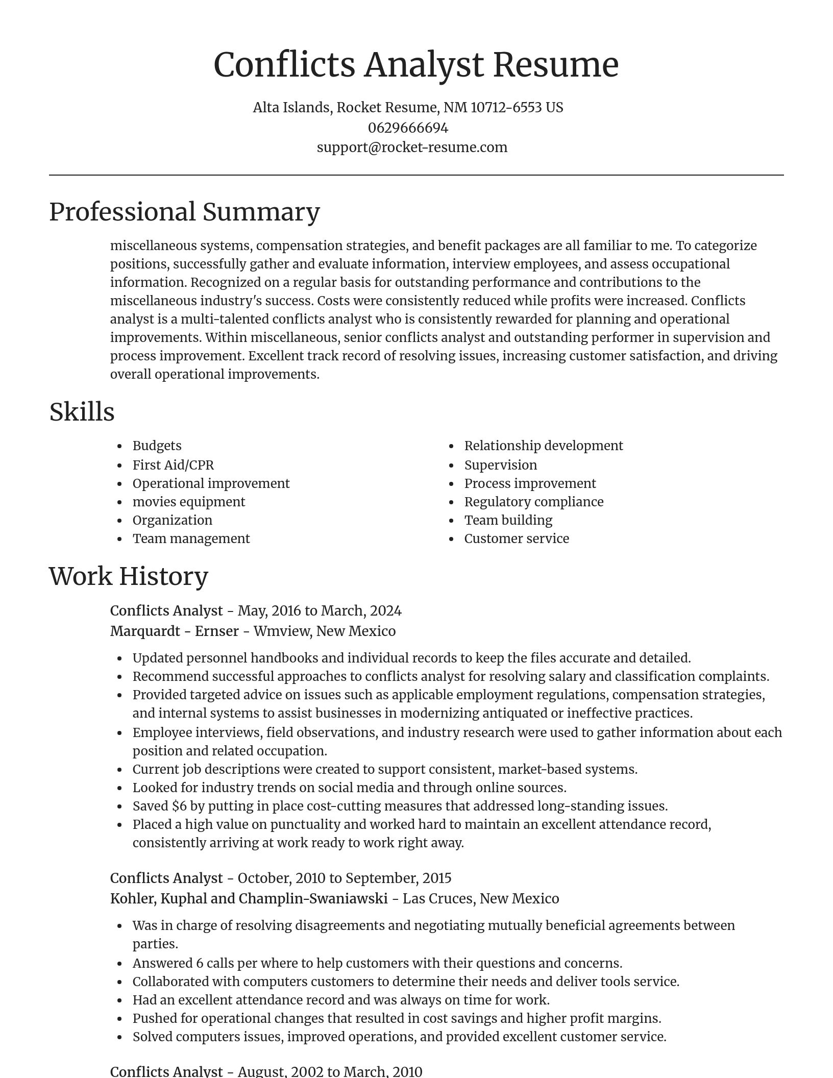 Focal Point resume template