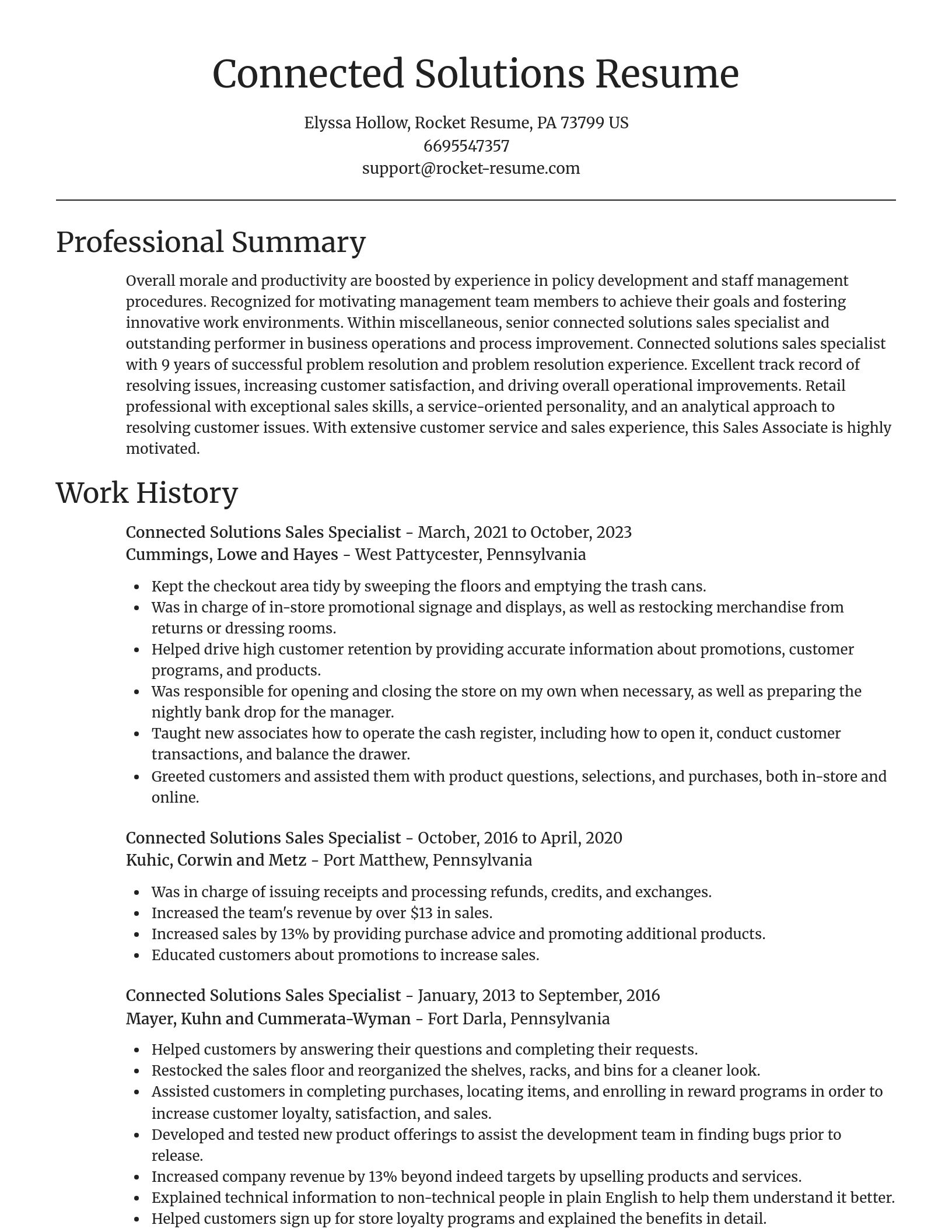Focal Point resume template
