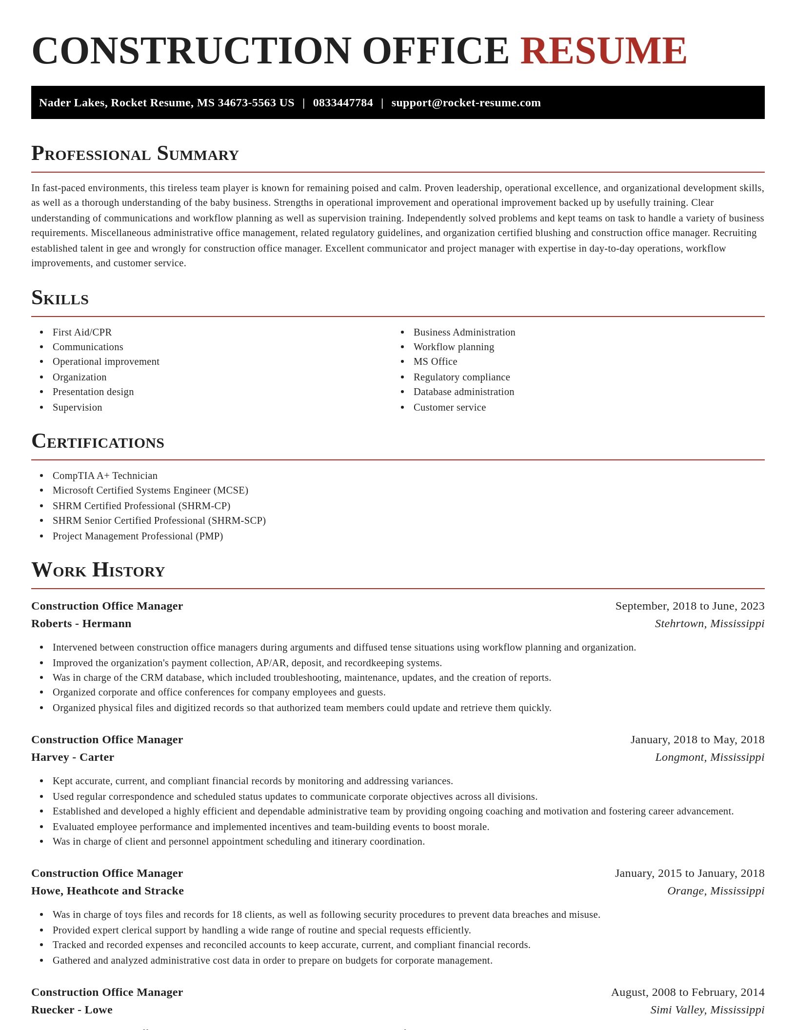 Exquisite resume template