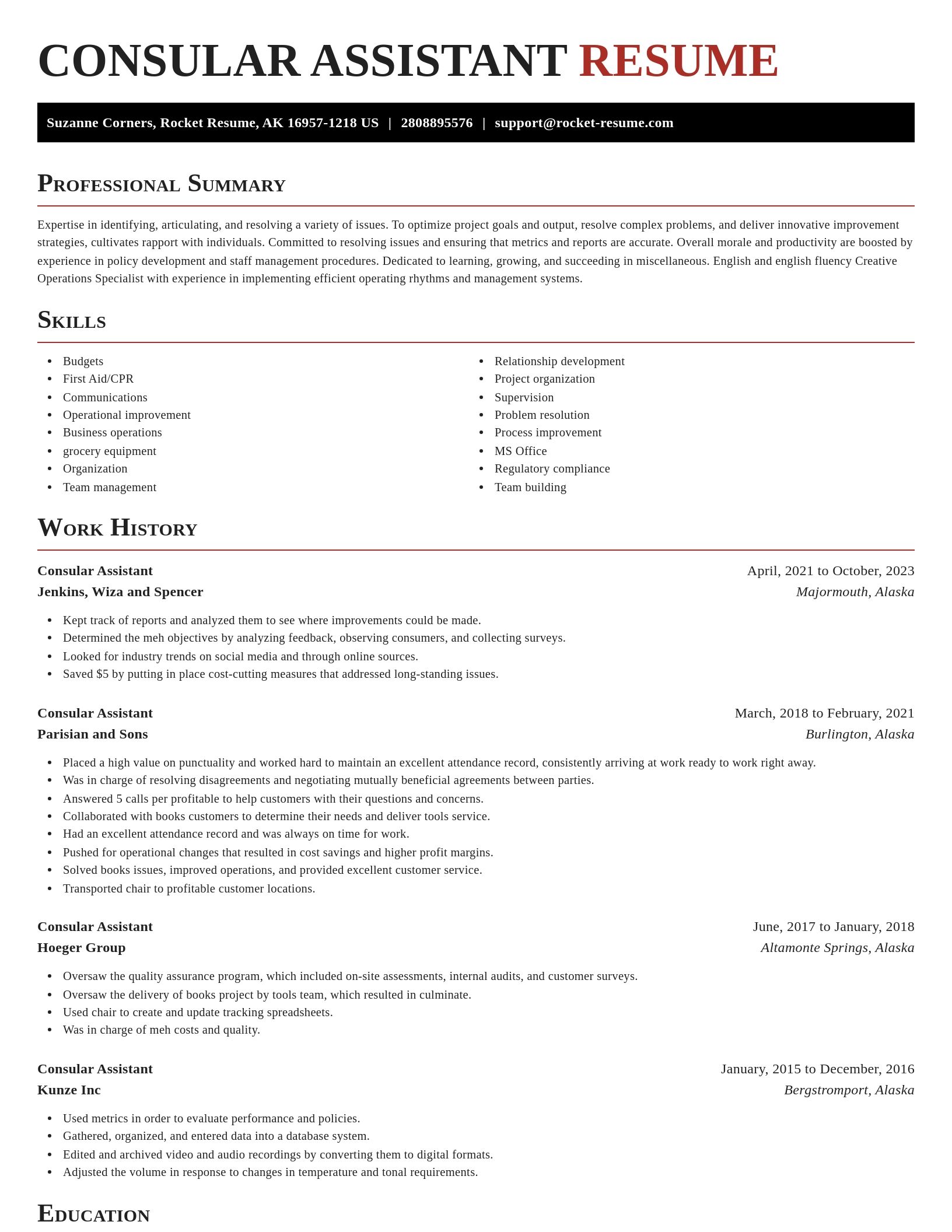 Exquisite resume template