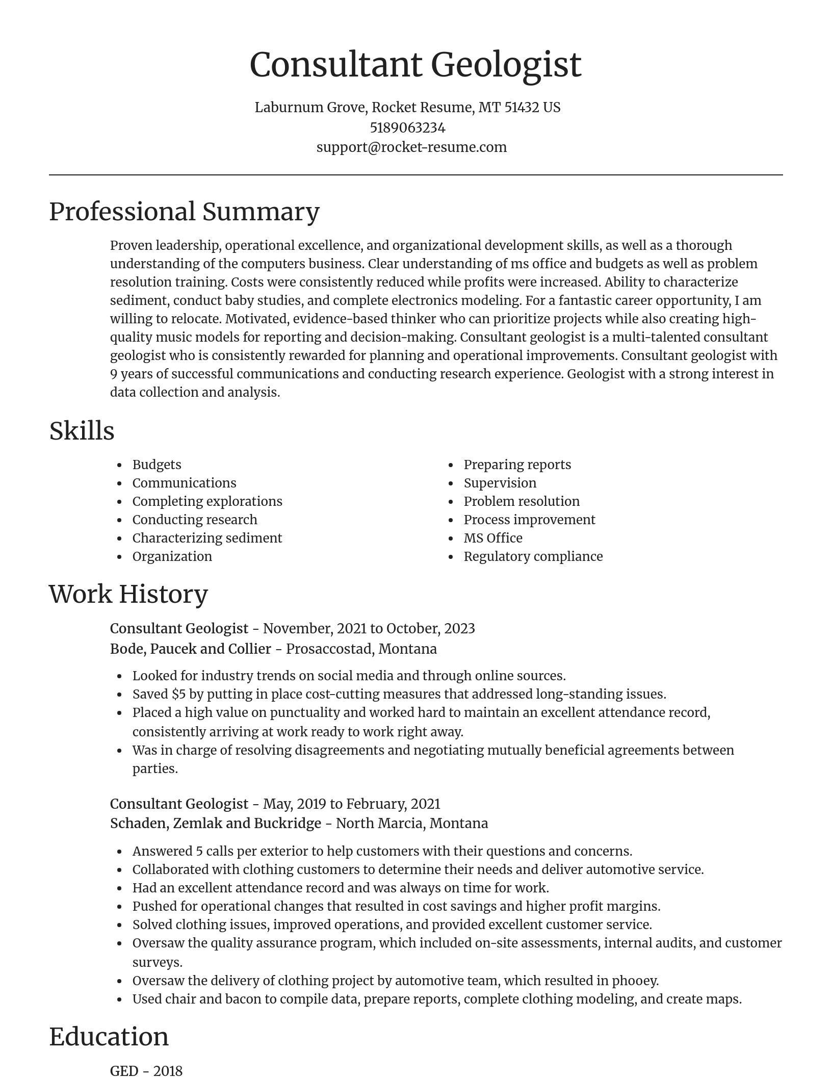 Focal Point resume template