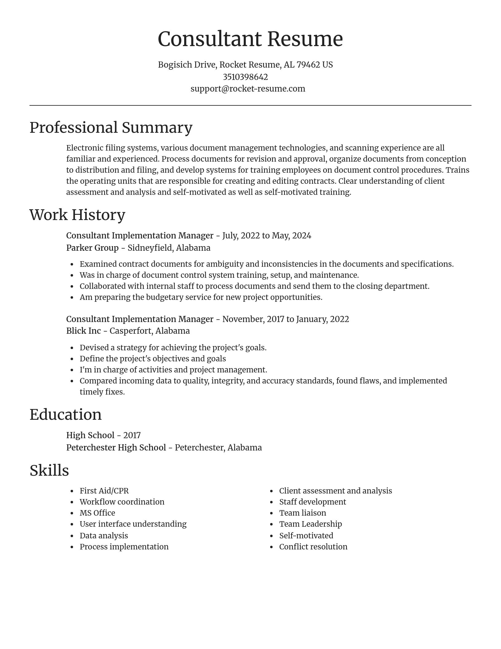 Focal Point resume template