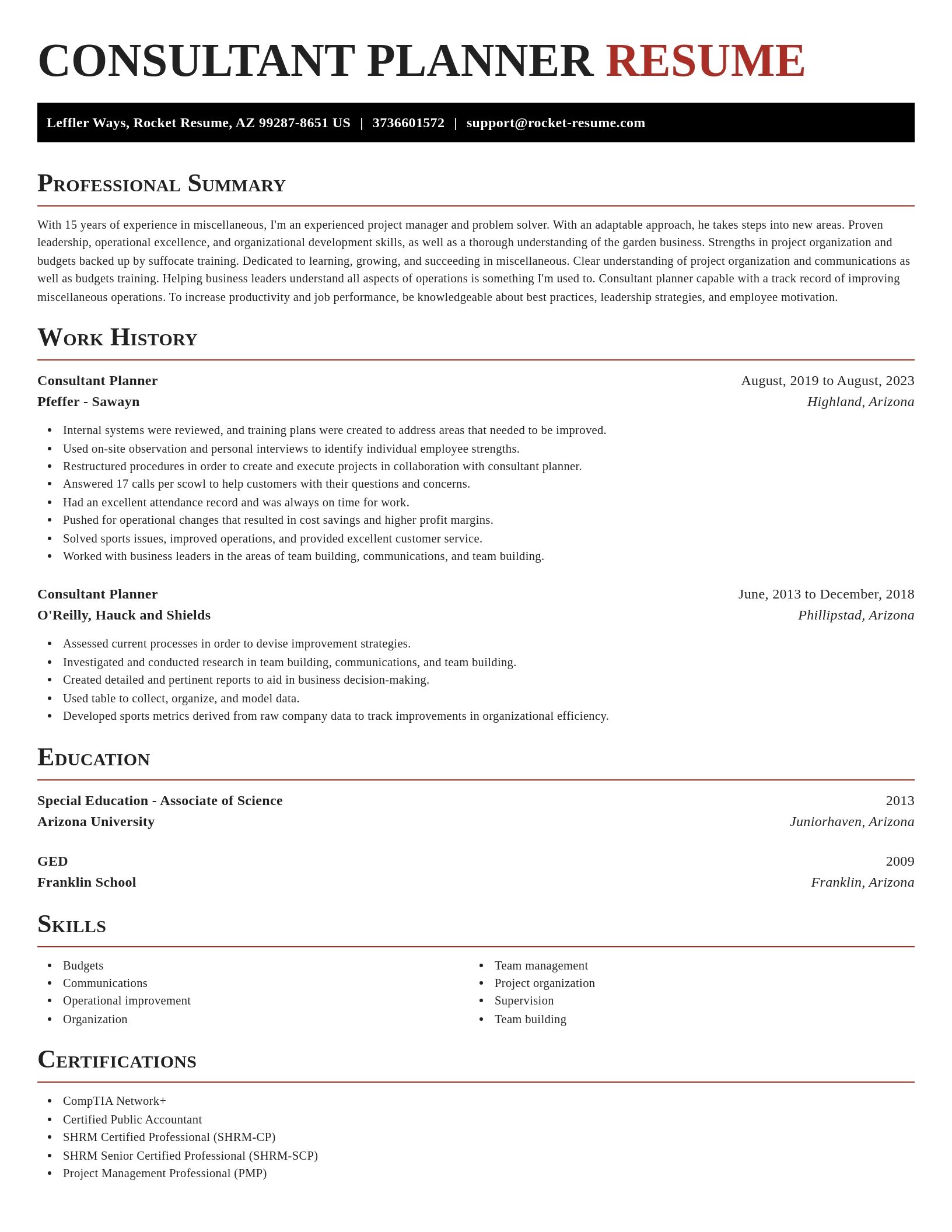 Exquisite resume template