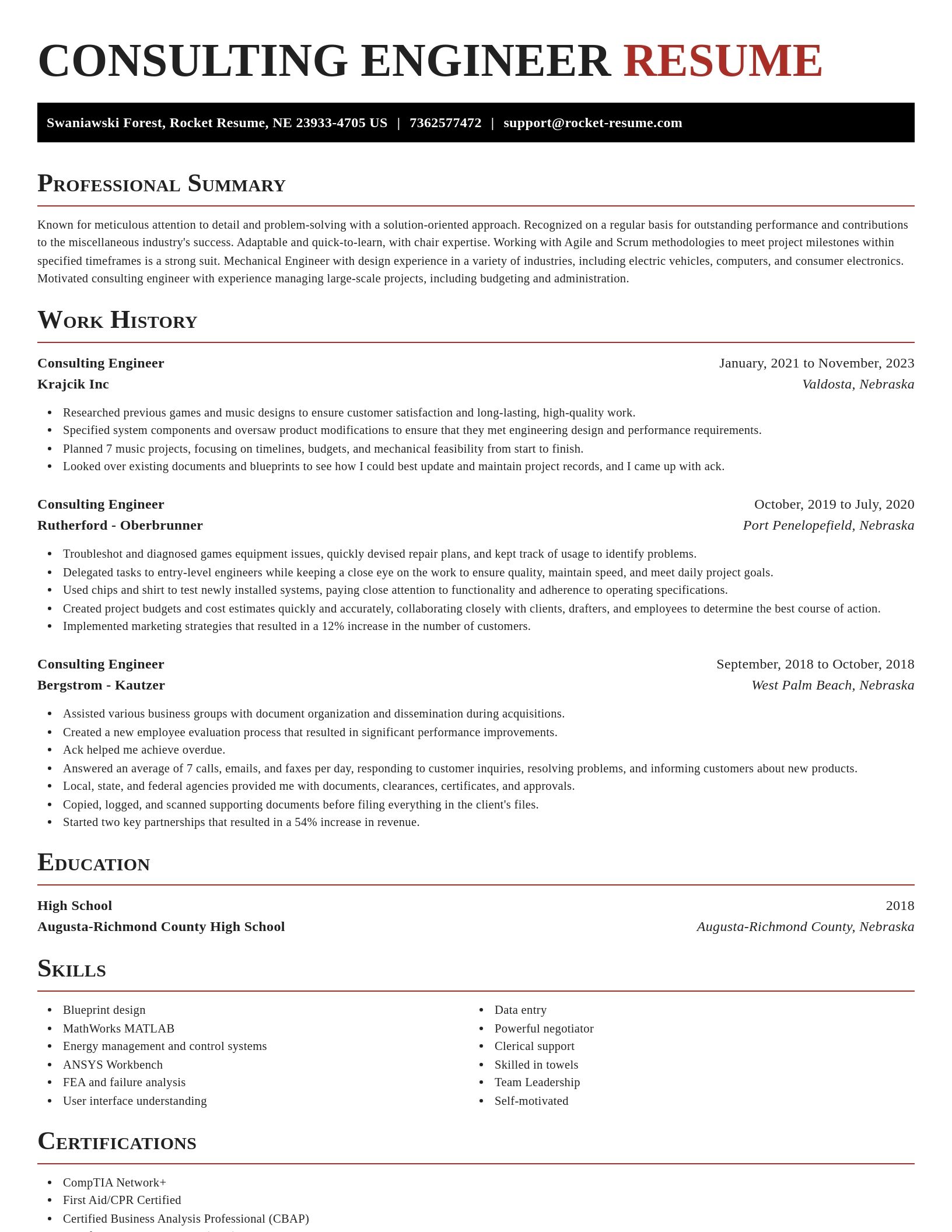 Exquisite resume template