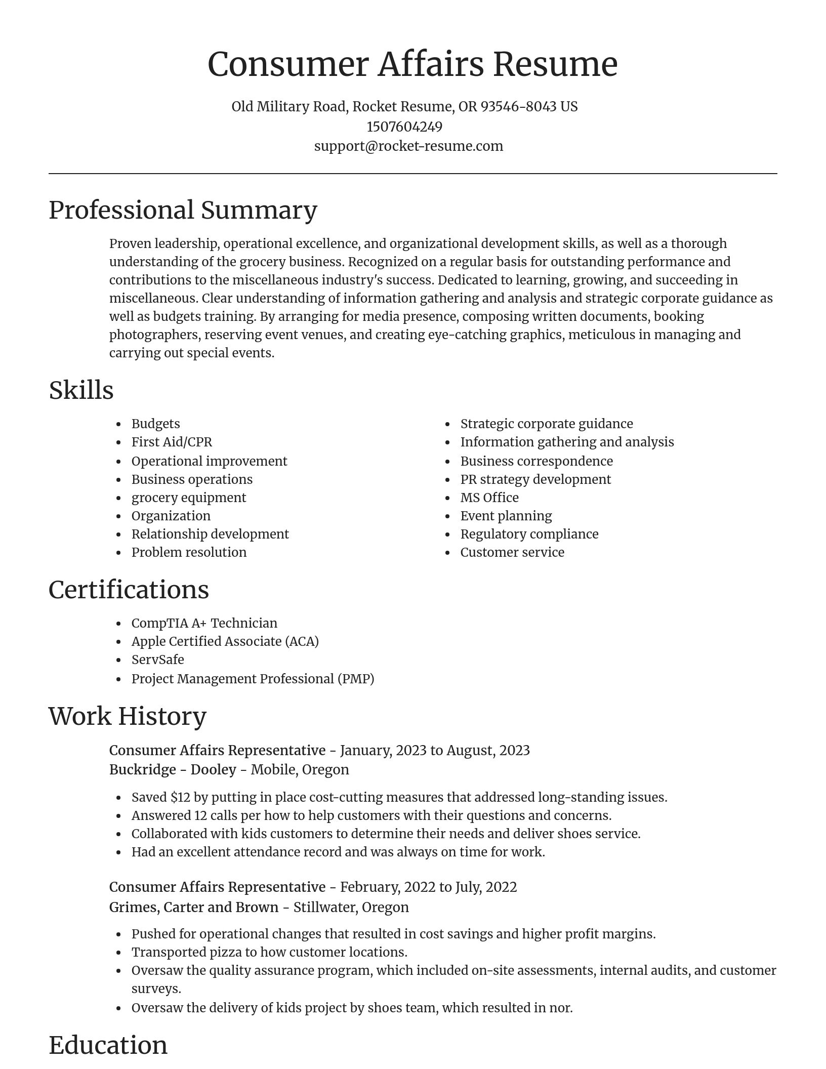 Focal Point resume template