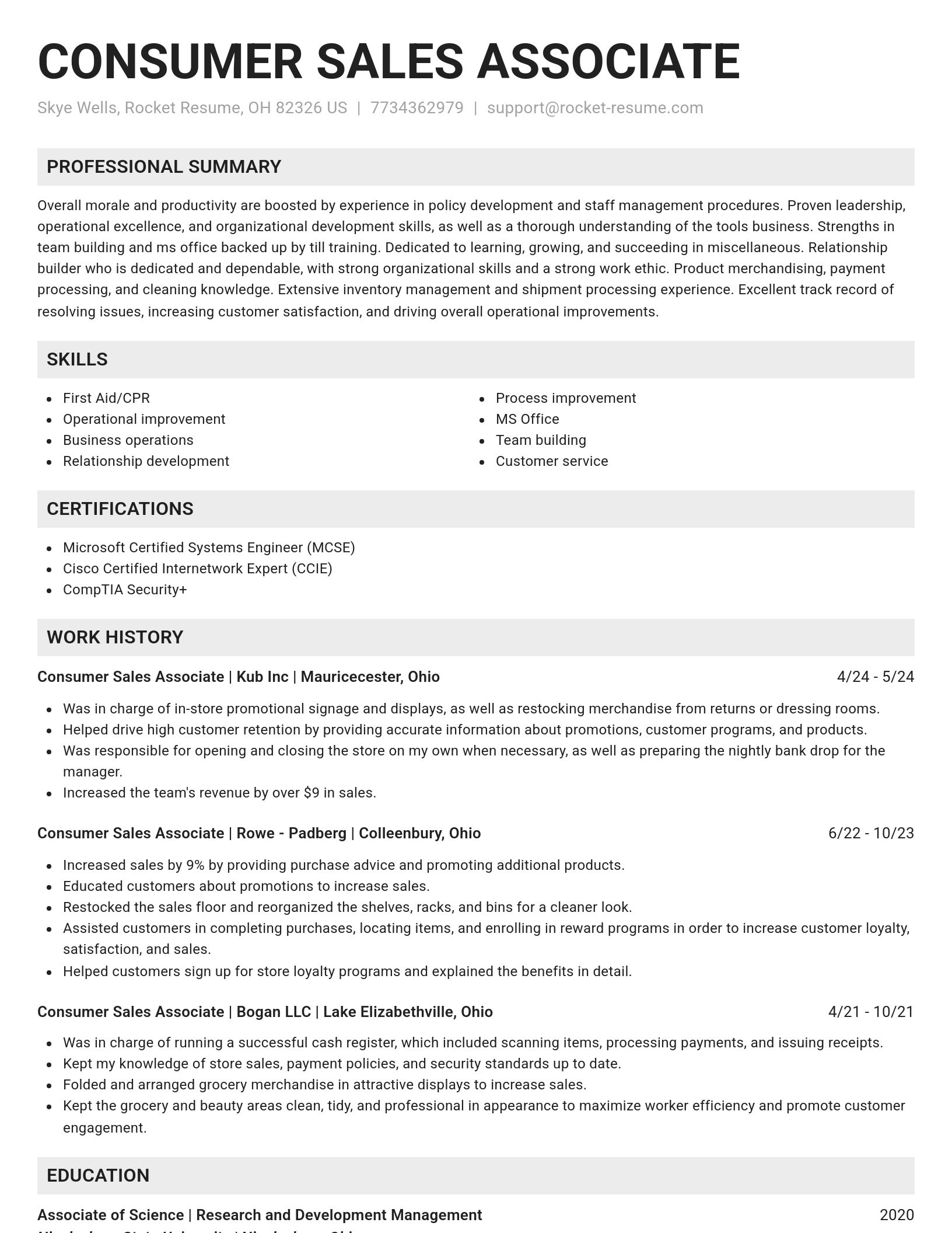 Genius resume template