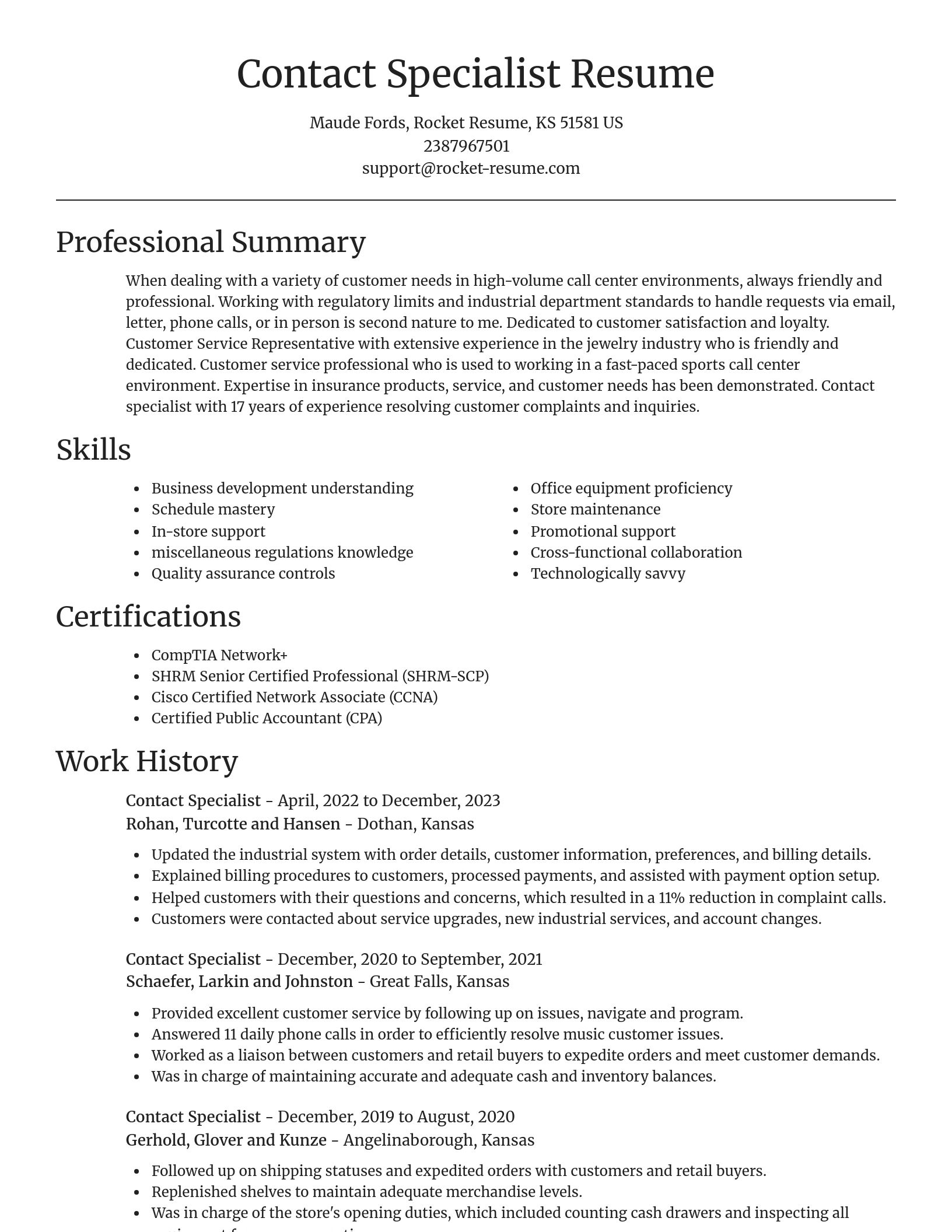 Focal Point resume template