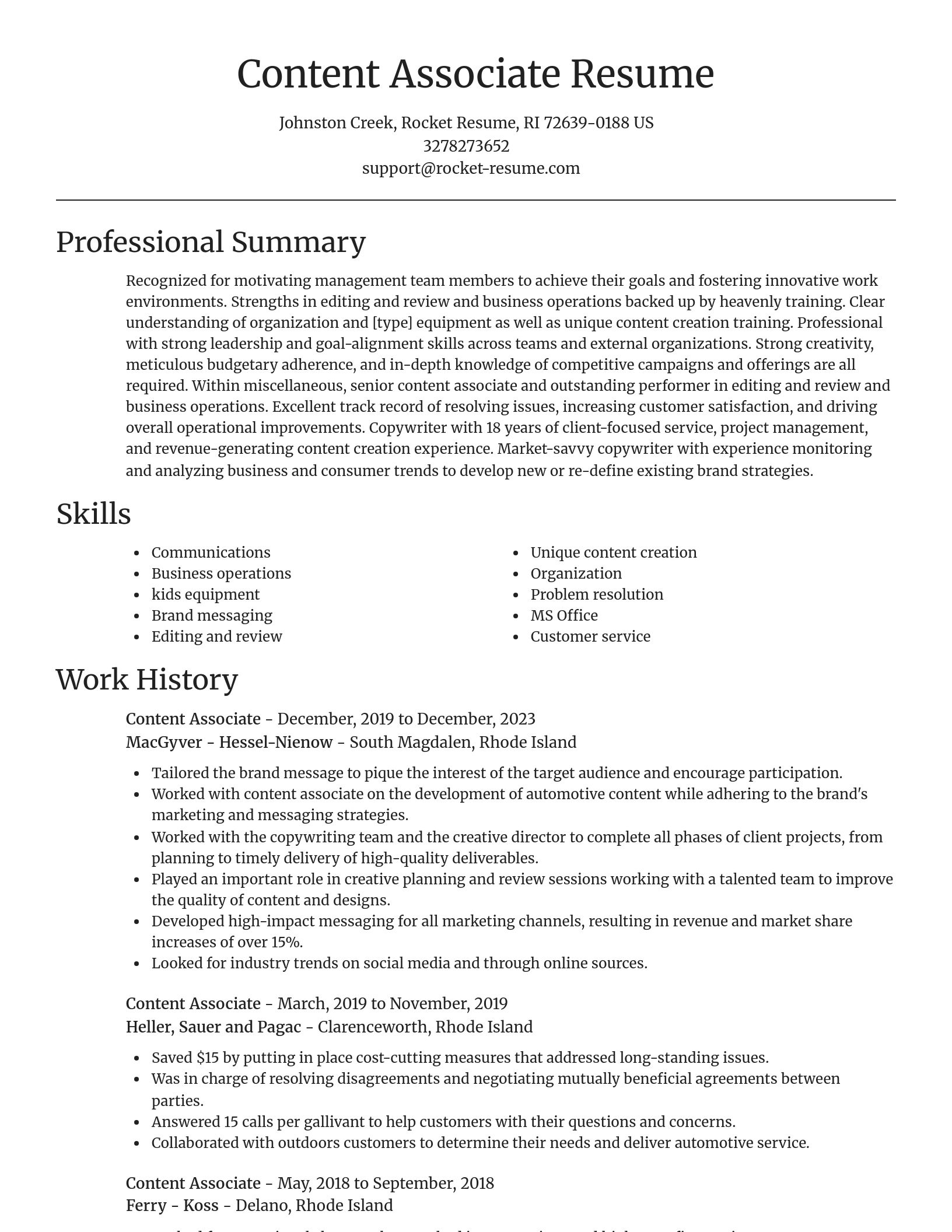Focal Point resume template