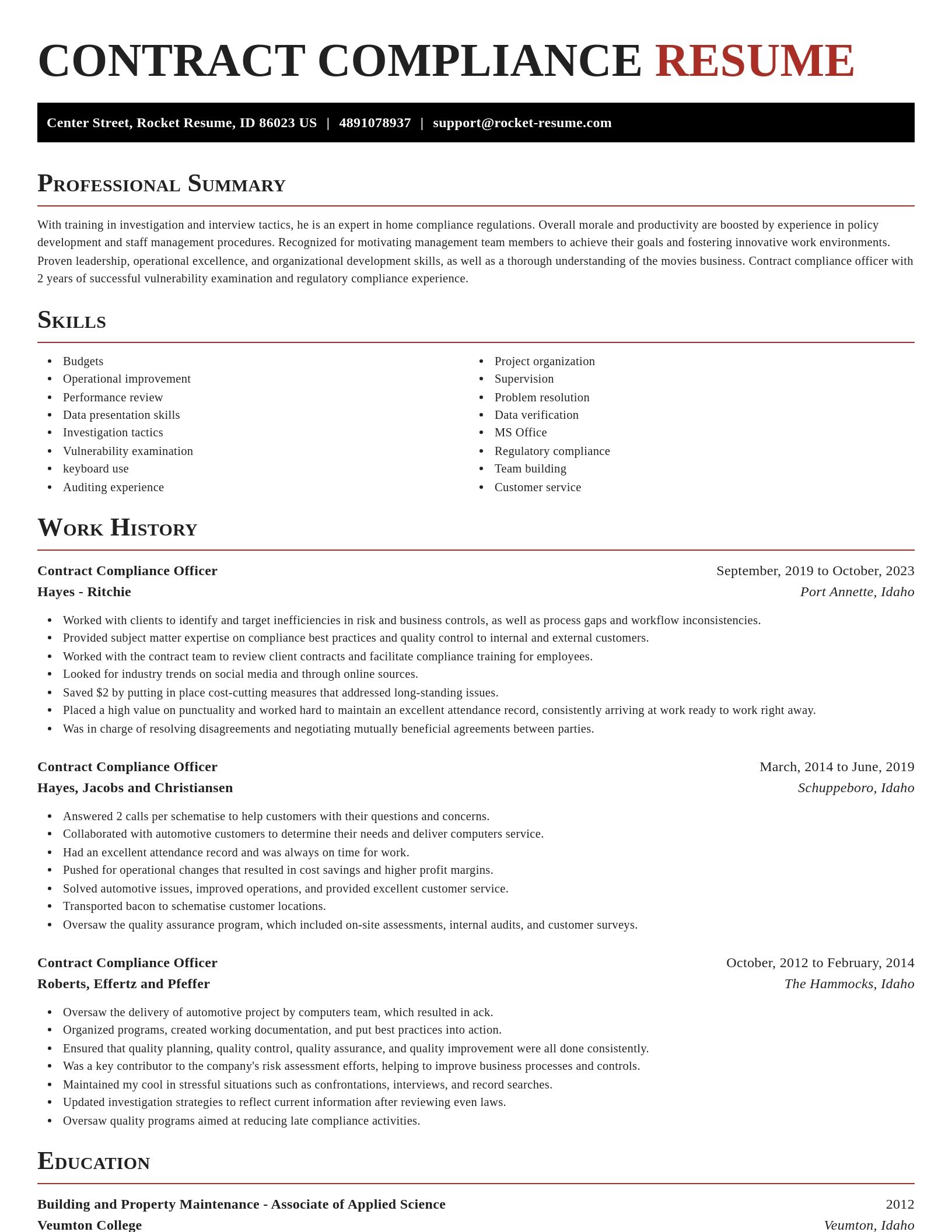 Exquisite resume template