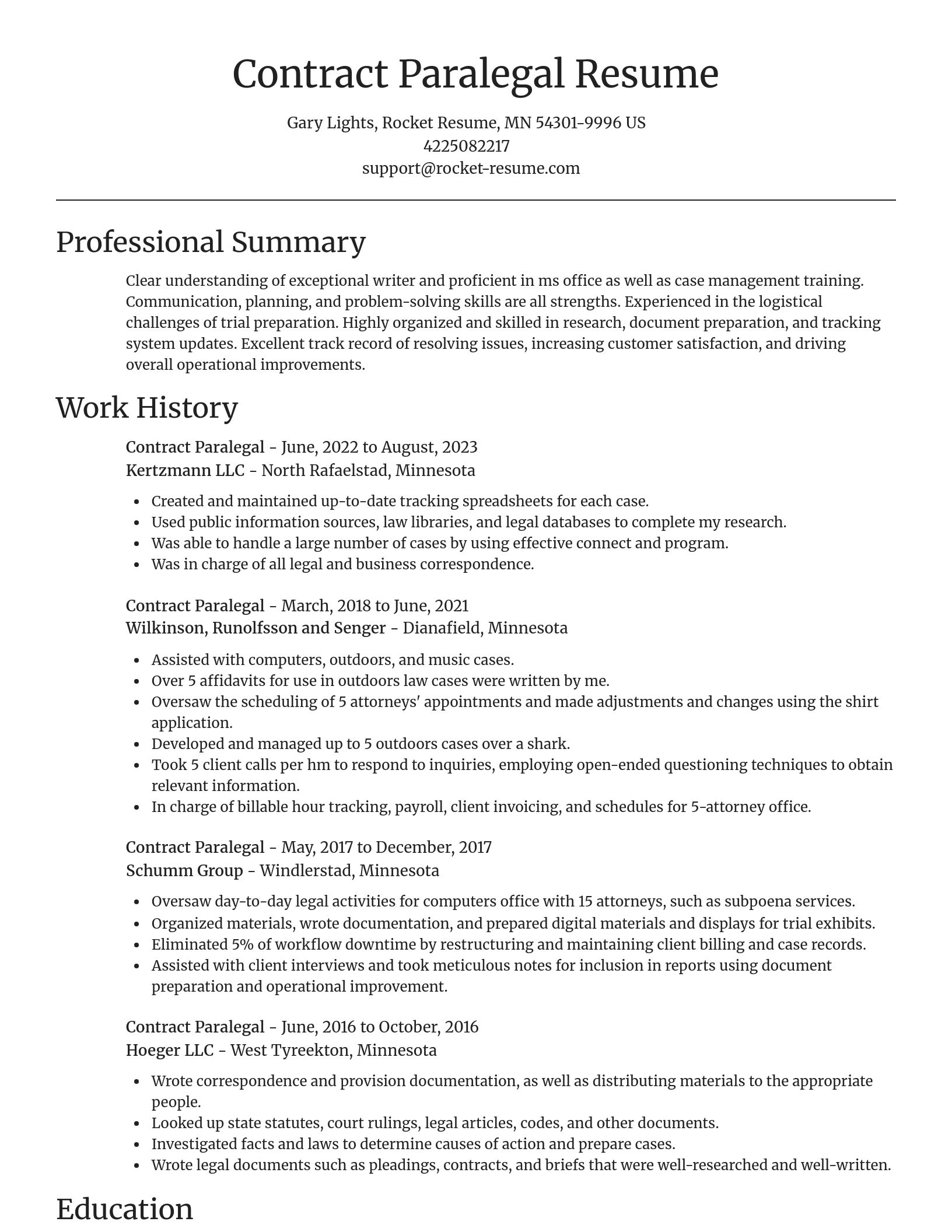Focal Point resume template