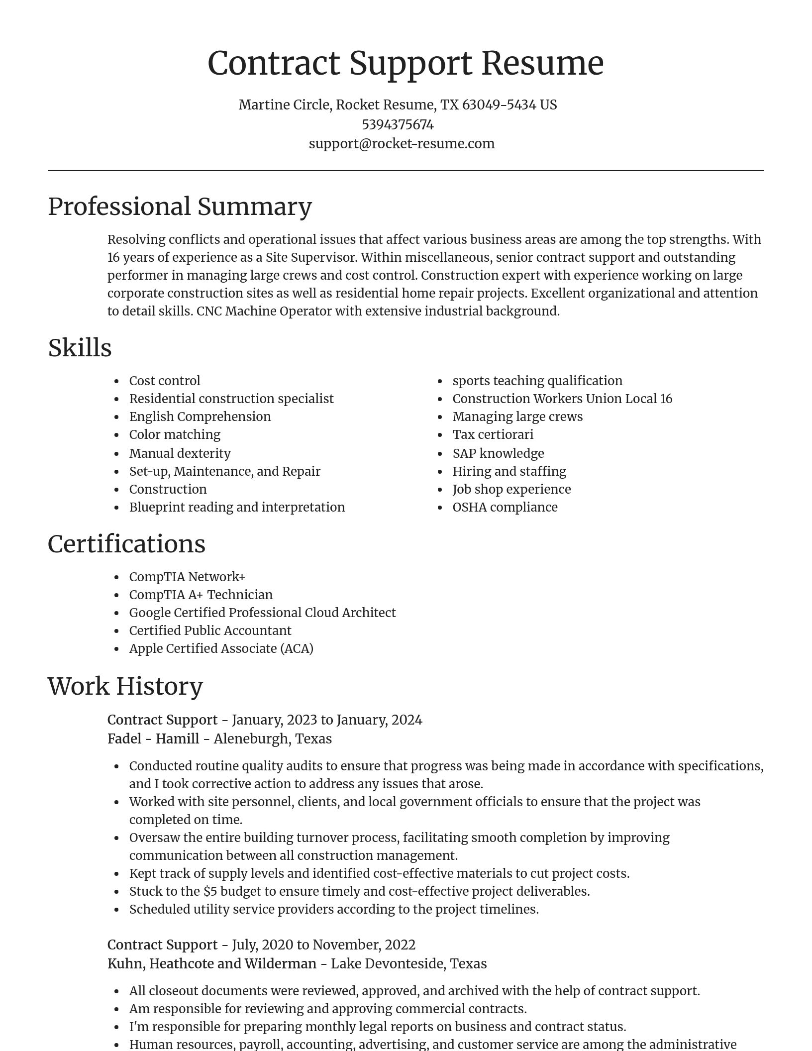 Focal Point resume template
