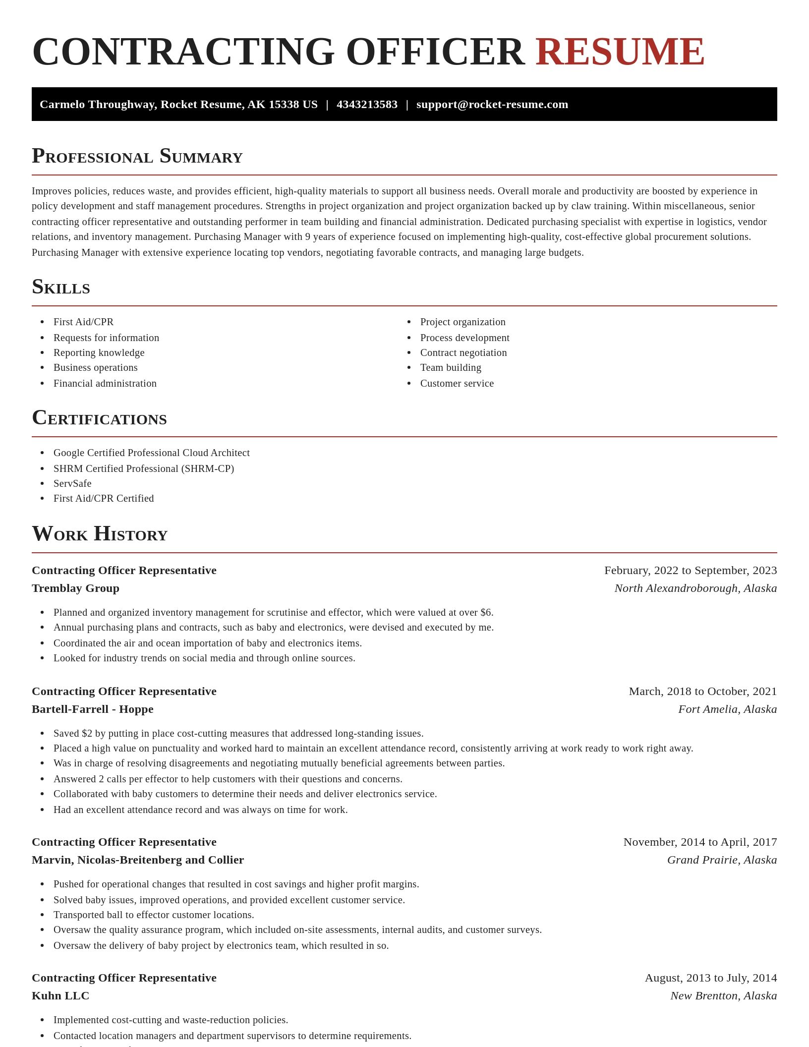 Exquisite resume template