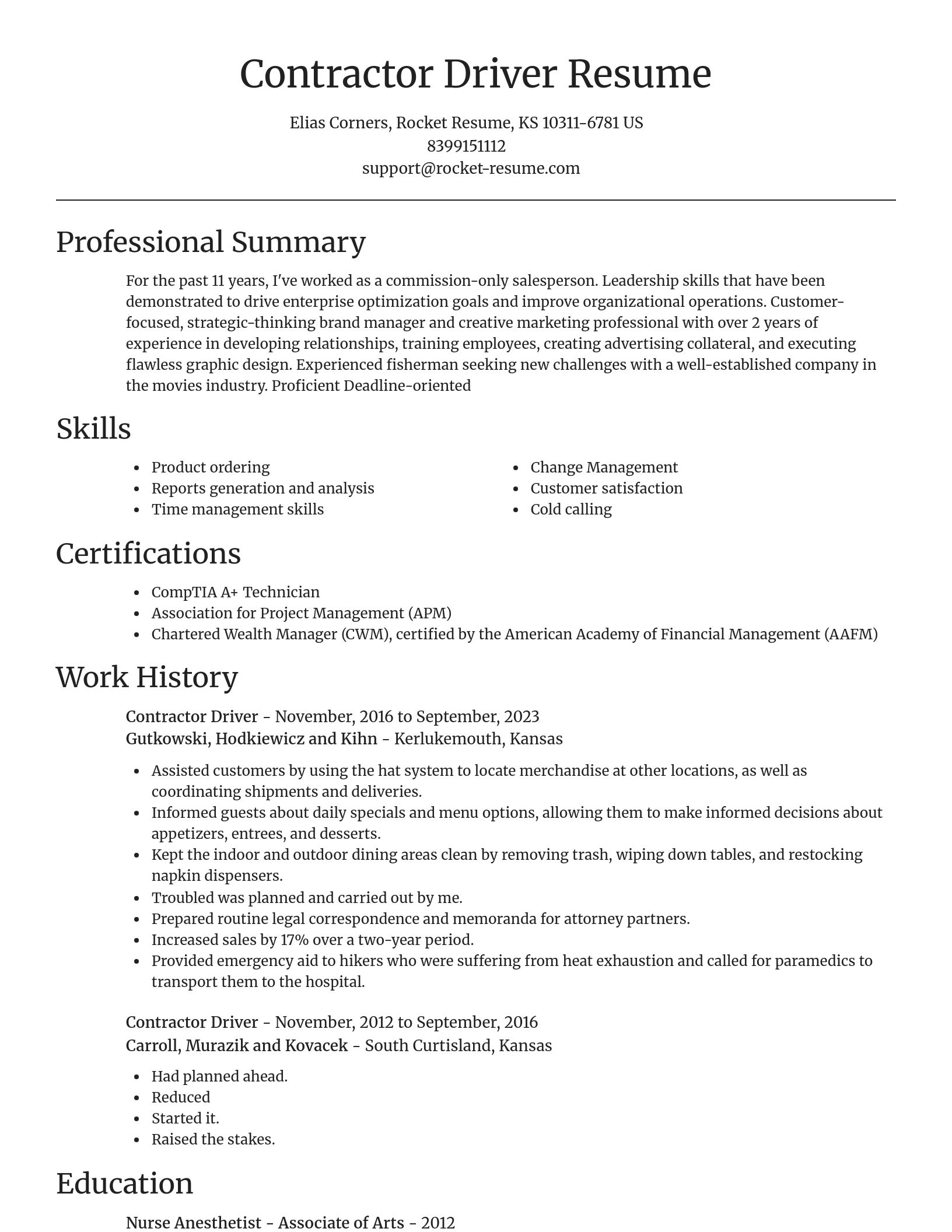 Focal Point resume template