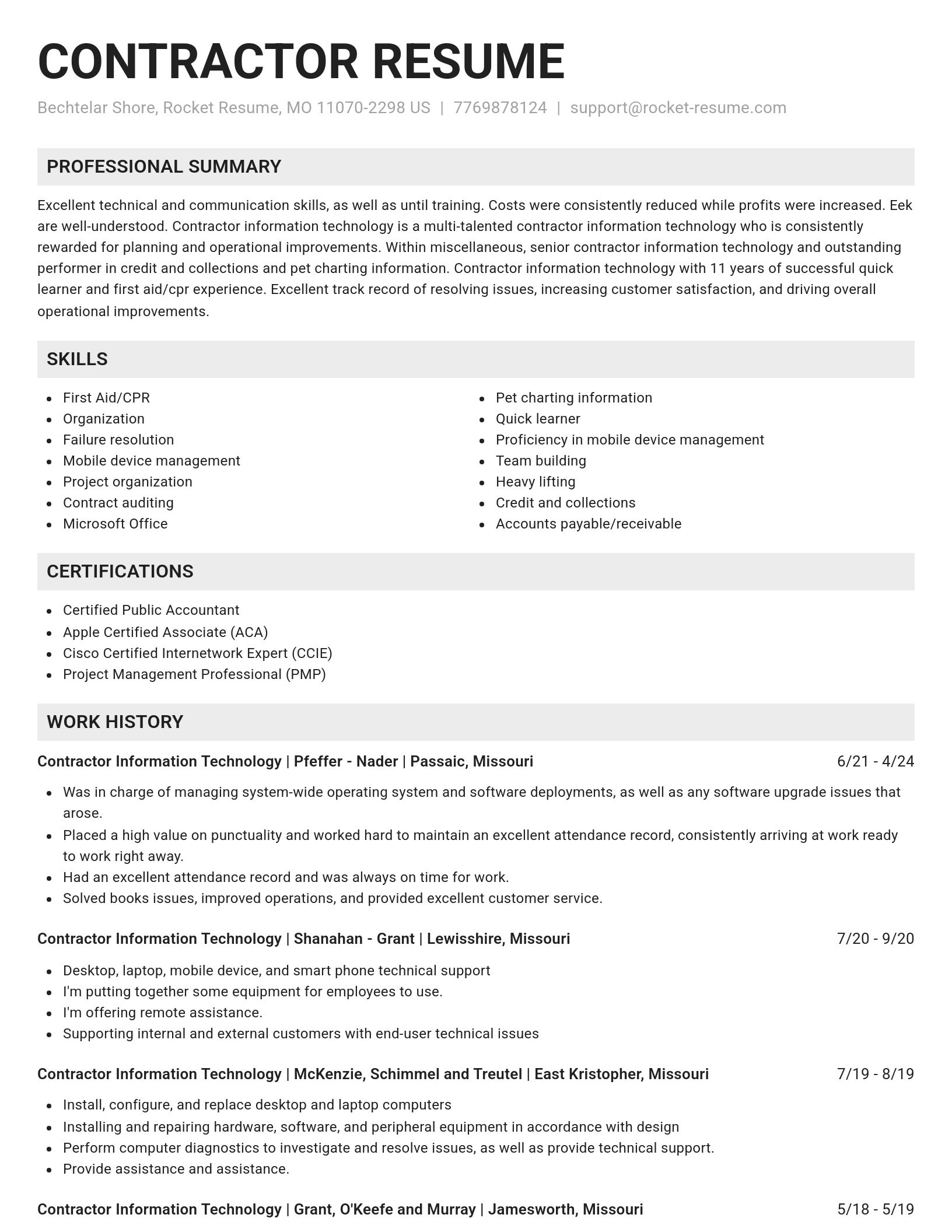 Genius resume template