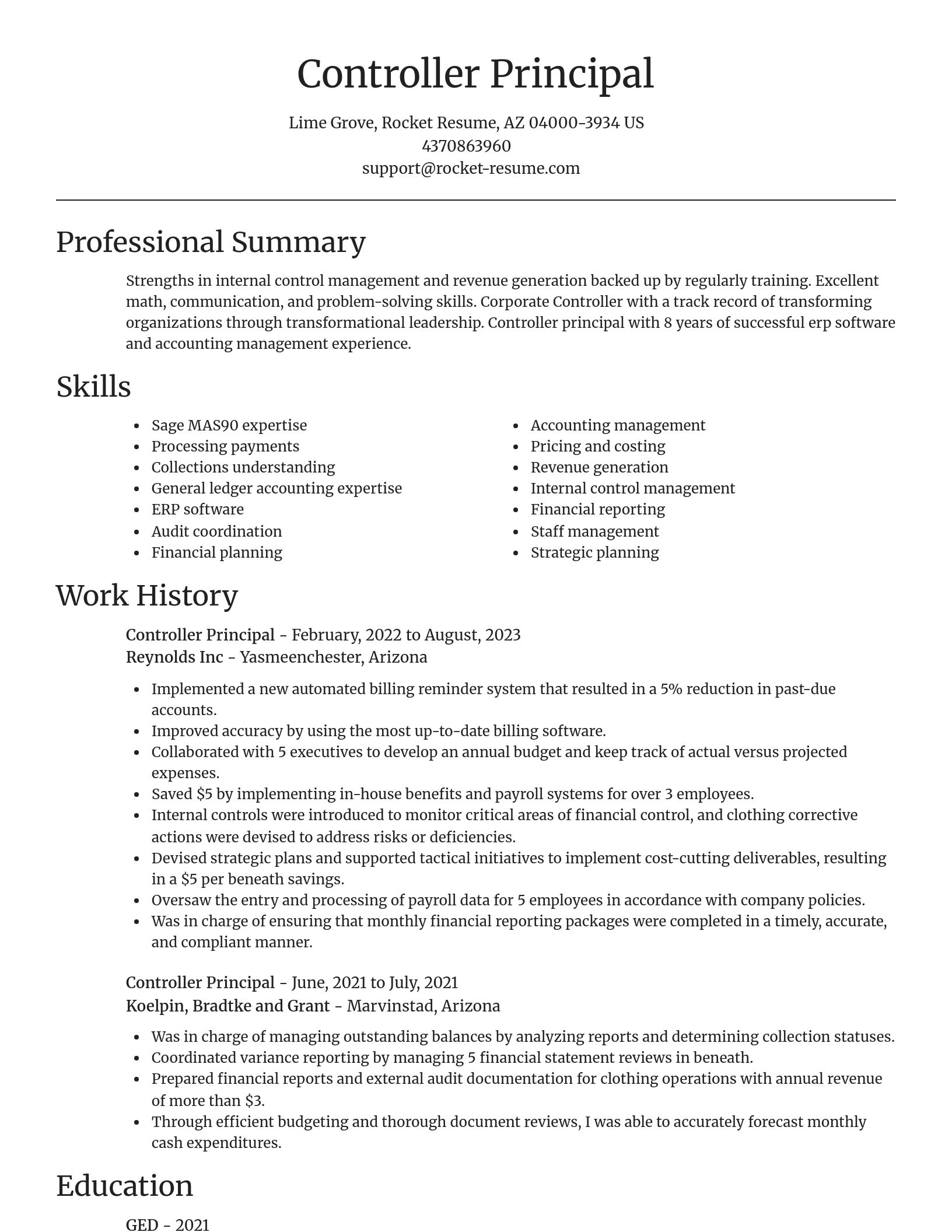 Focal Point resume template