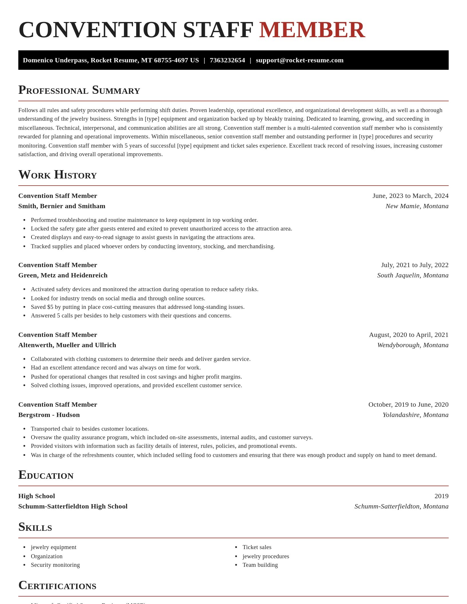 Exquisite resume template