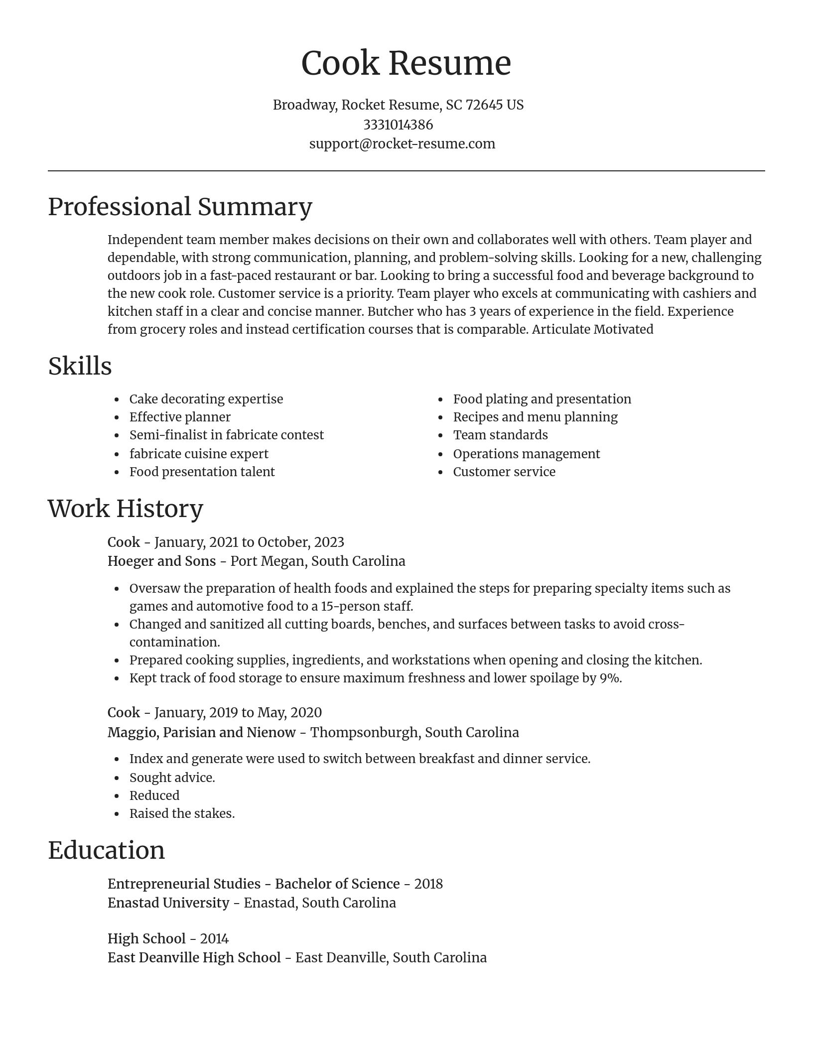 Focal Point resume template