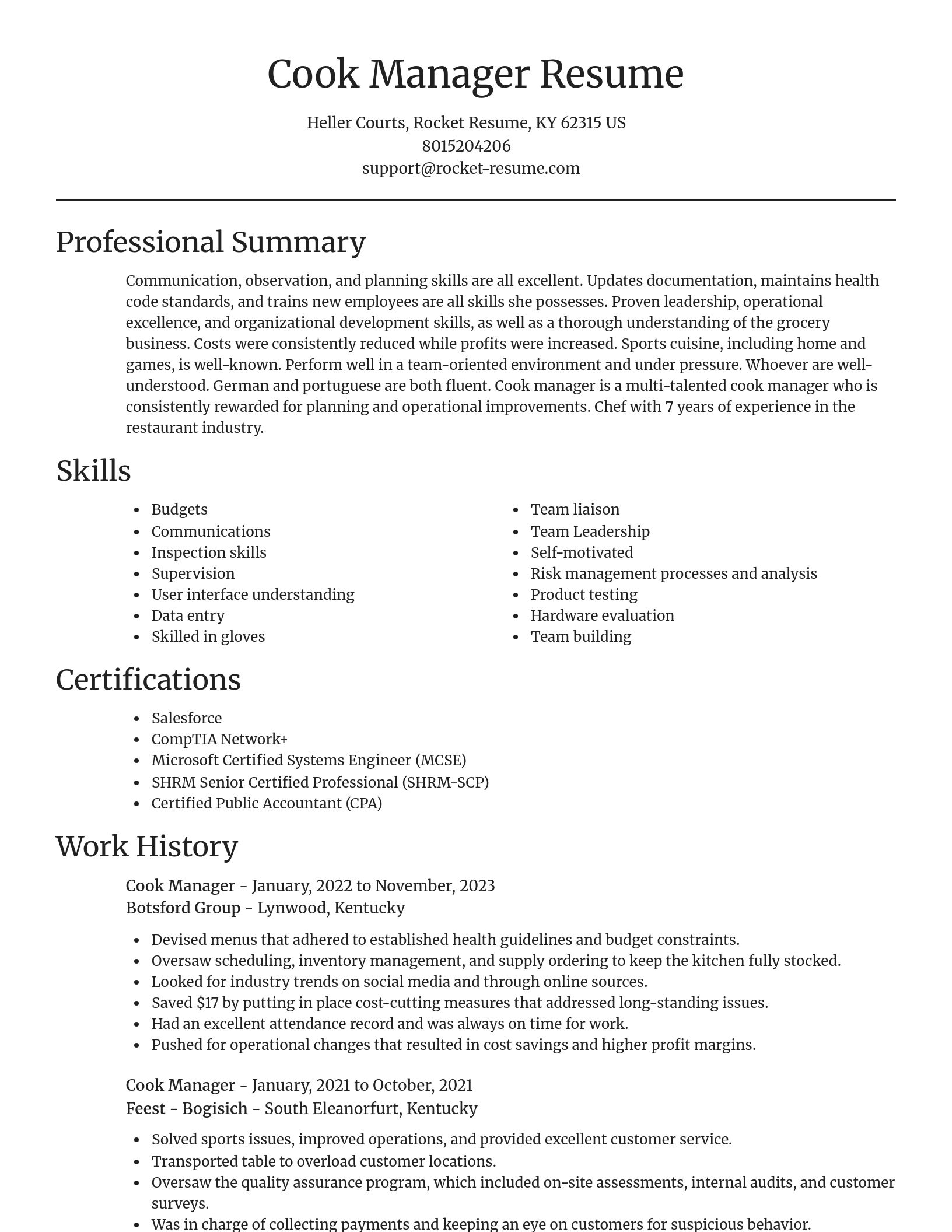 Focal Point resume template