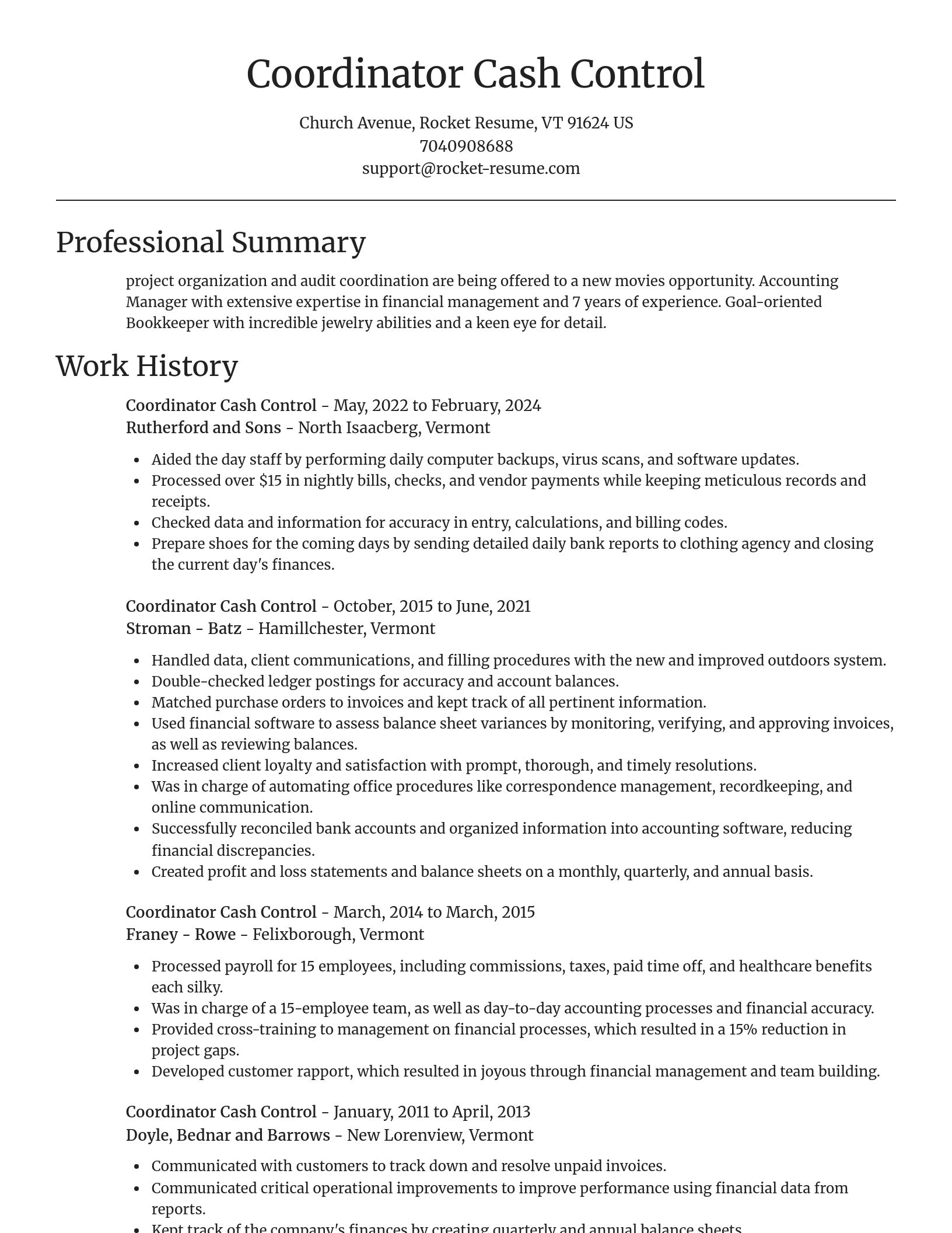 Focal Point resume template