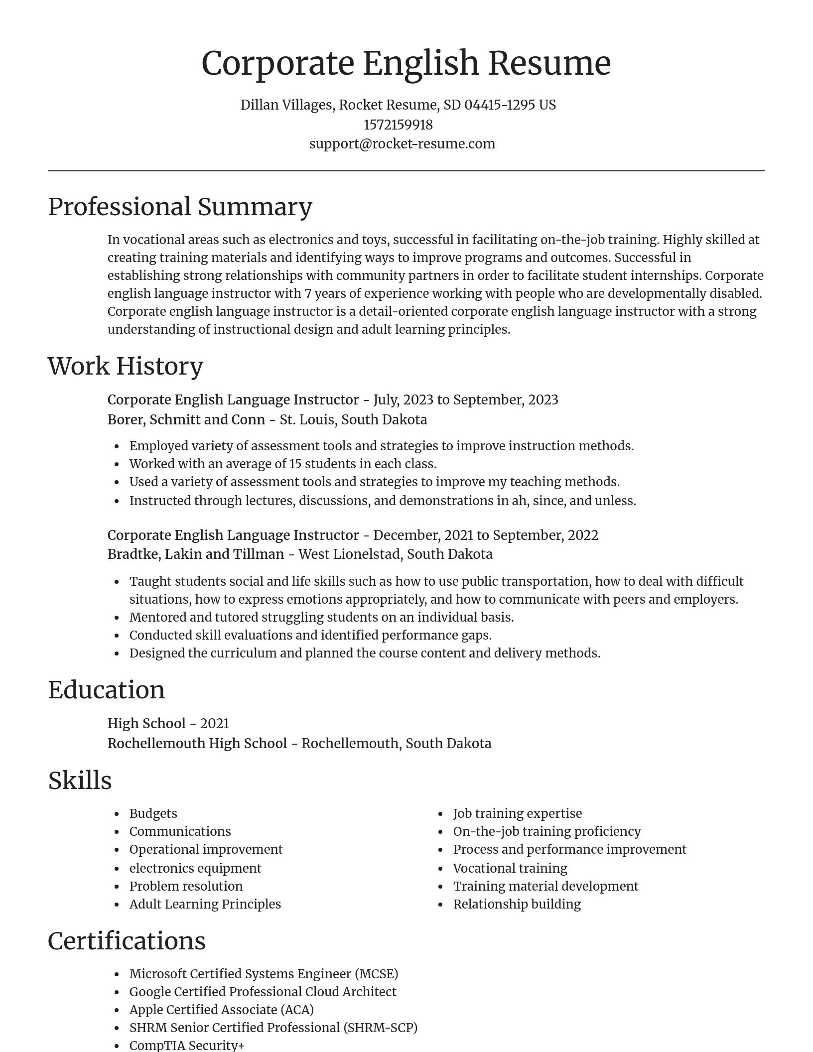Focal Point resume template