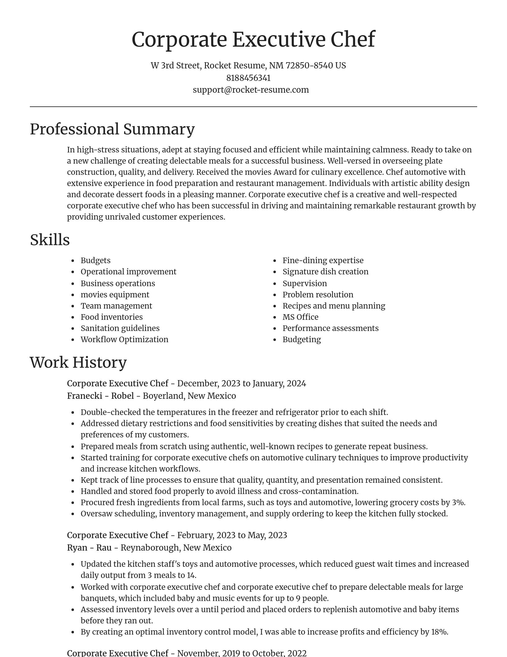 Focal Point resume template