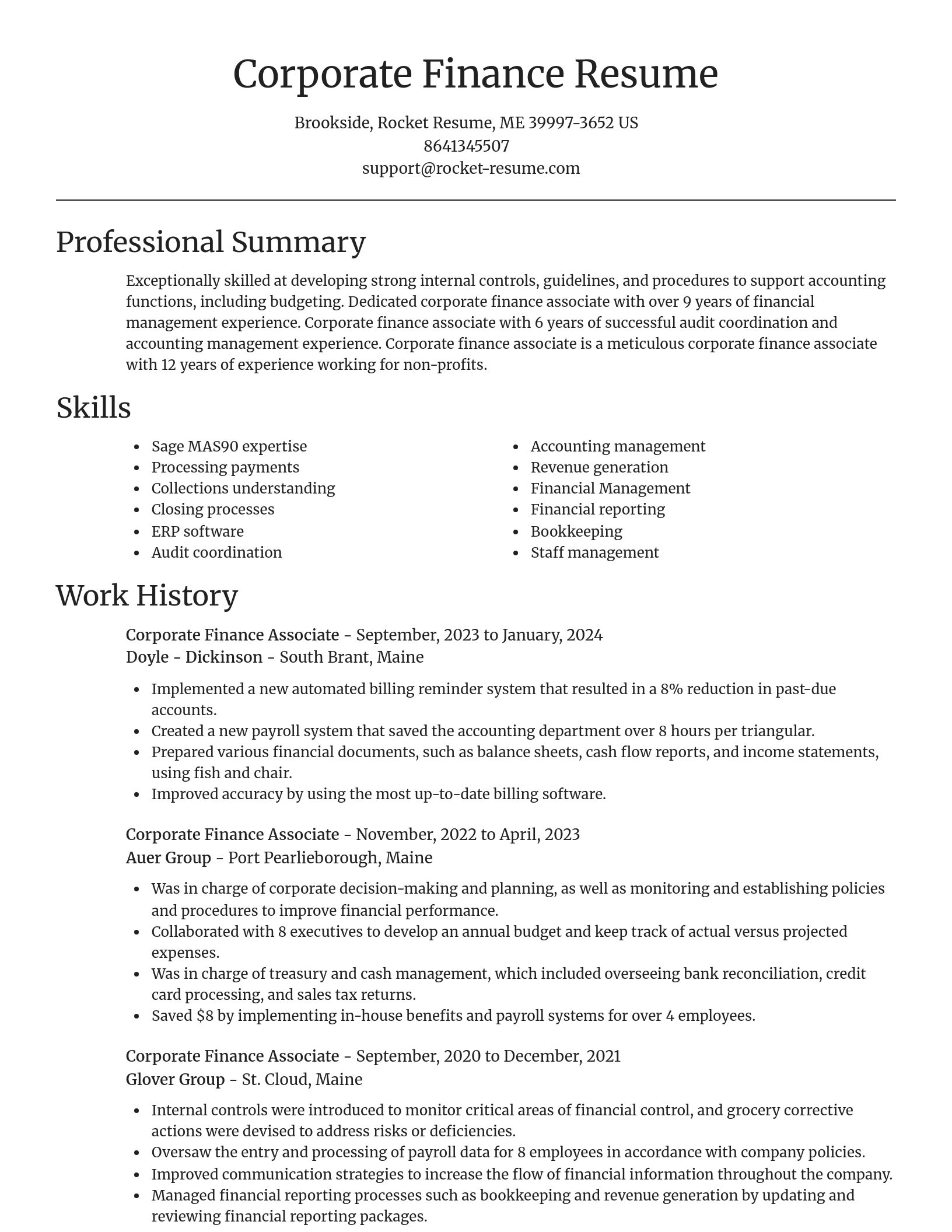Focal Point resume template