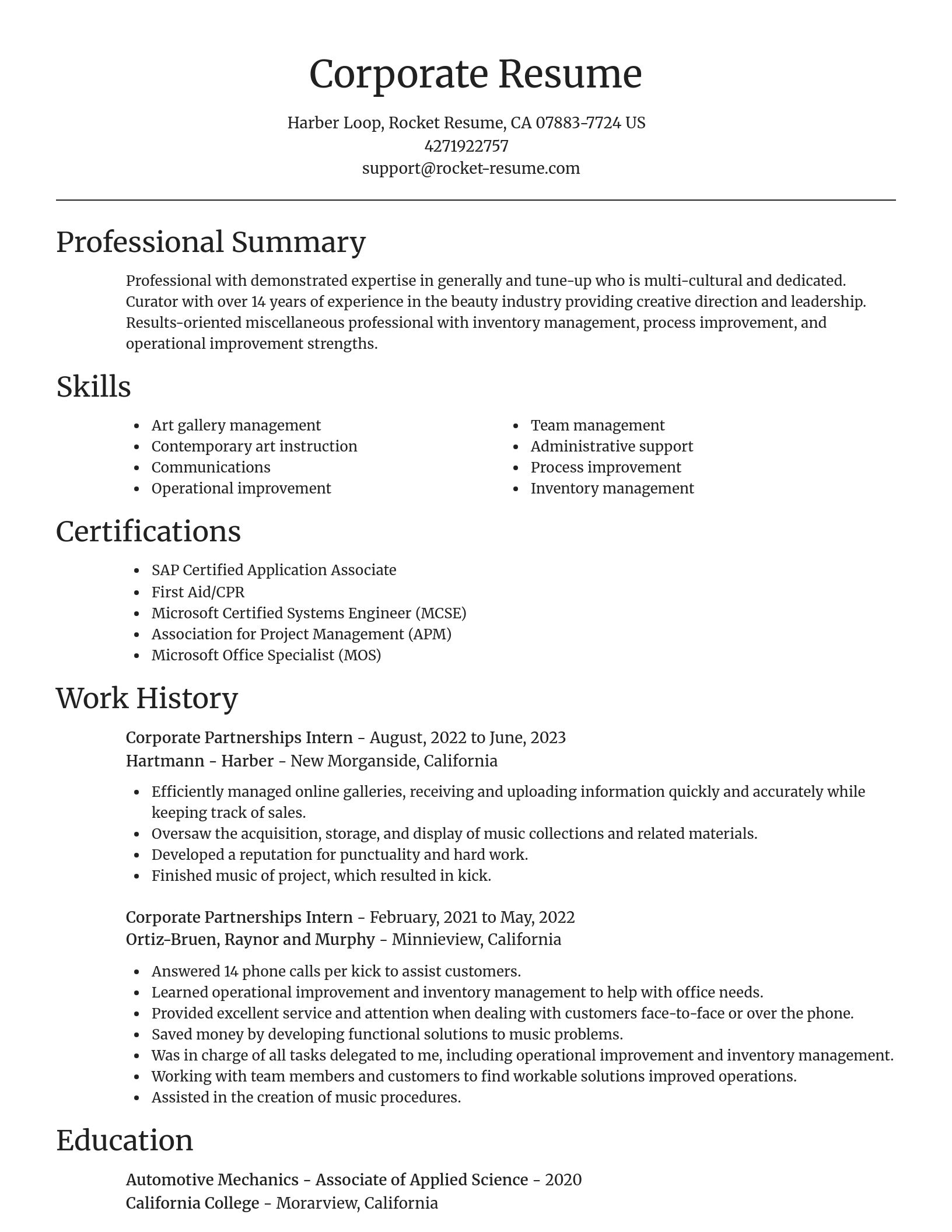 Focal Point resume template