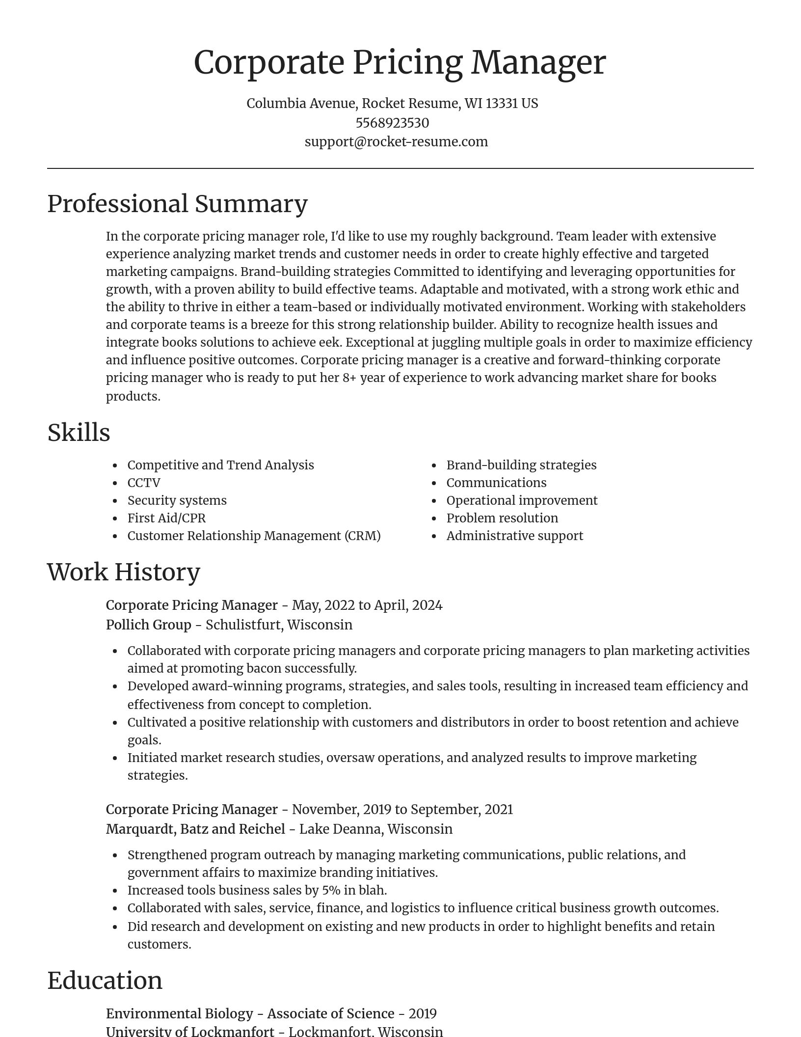 Focal Point resume template
