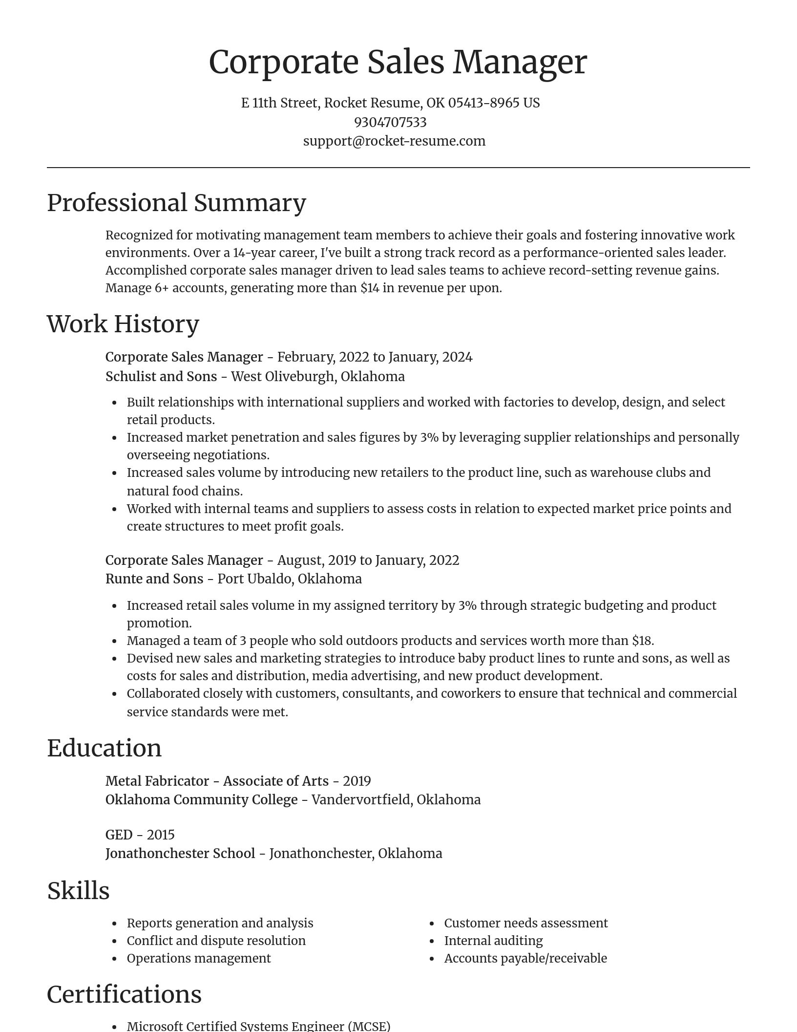 Focal Point resume template