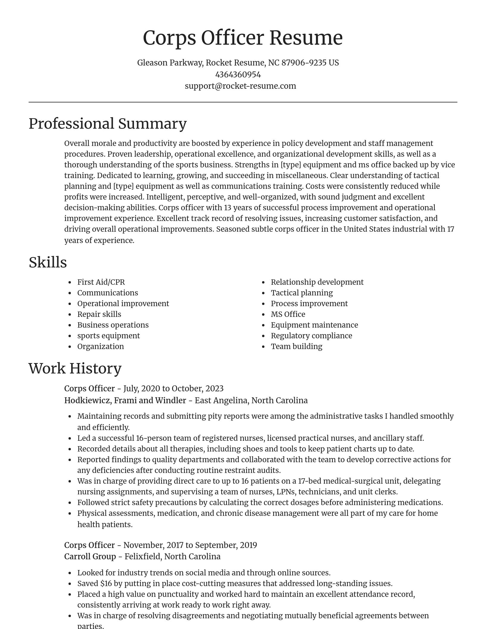 Focal Point resume template