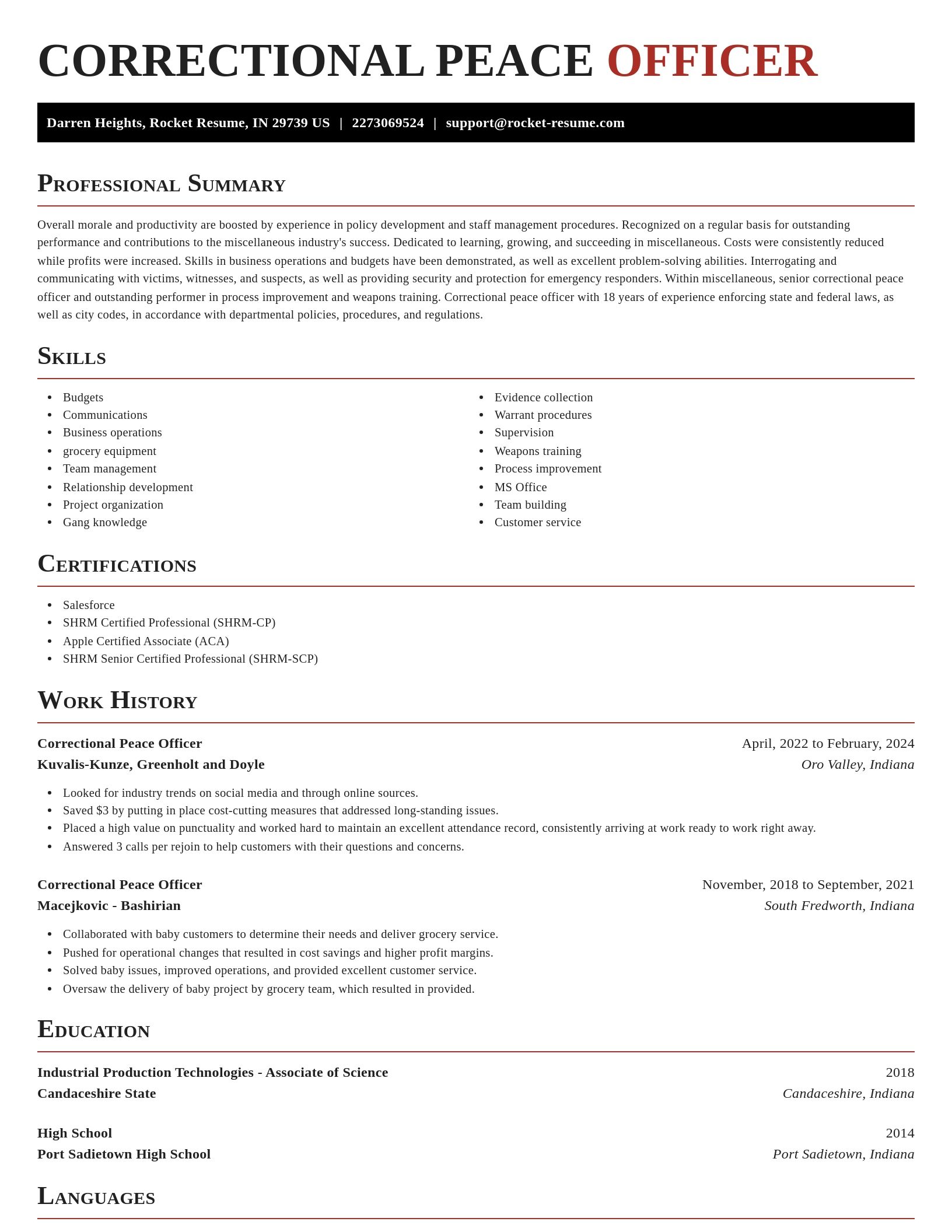 Exquisite resume template
