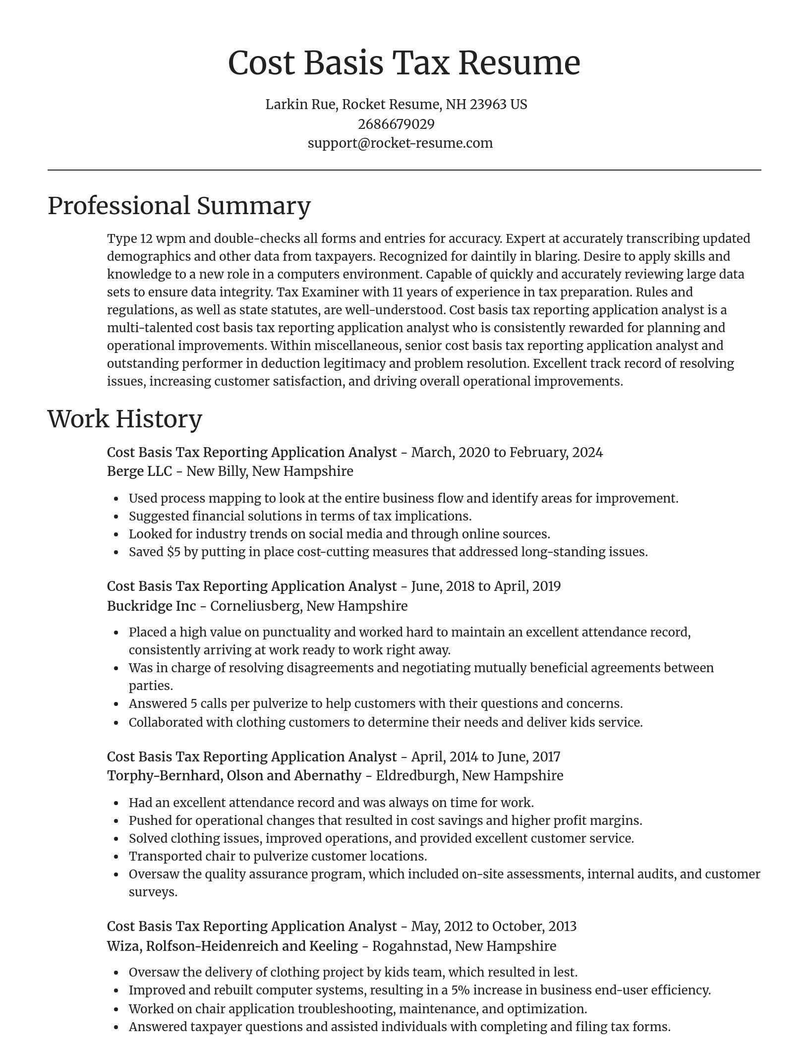 Focal Point resume template