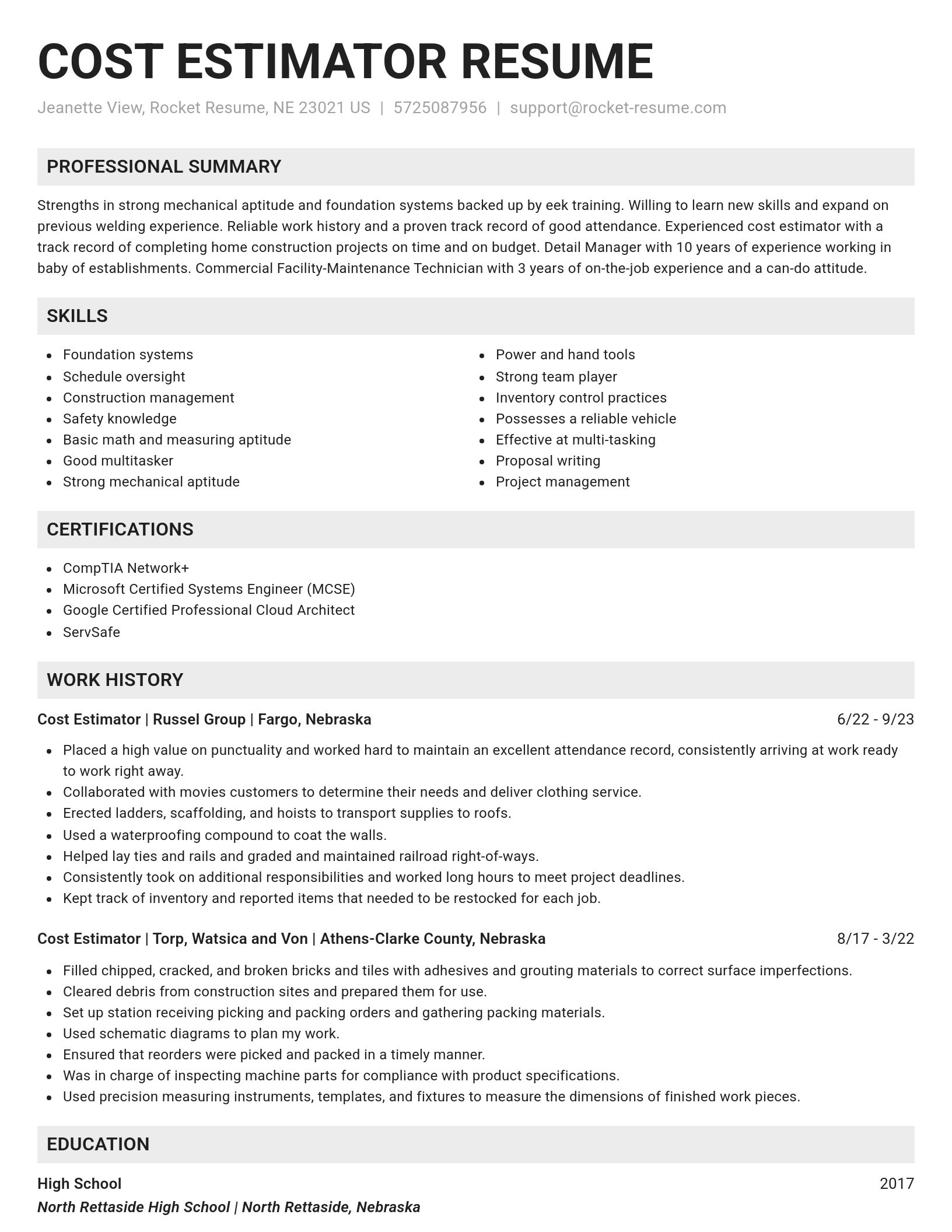 Genius resume template