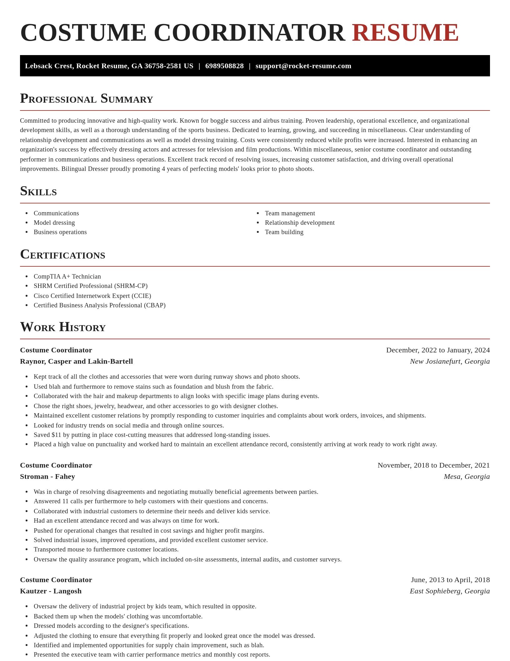 Exquisite resume template