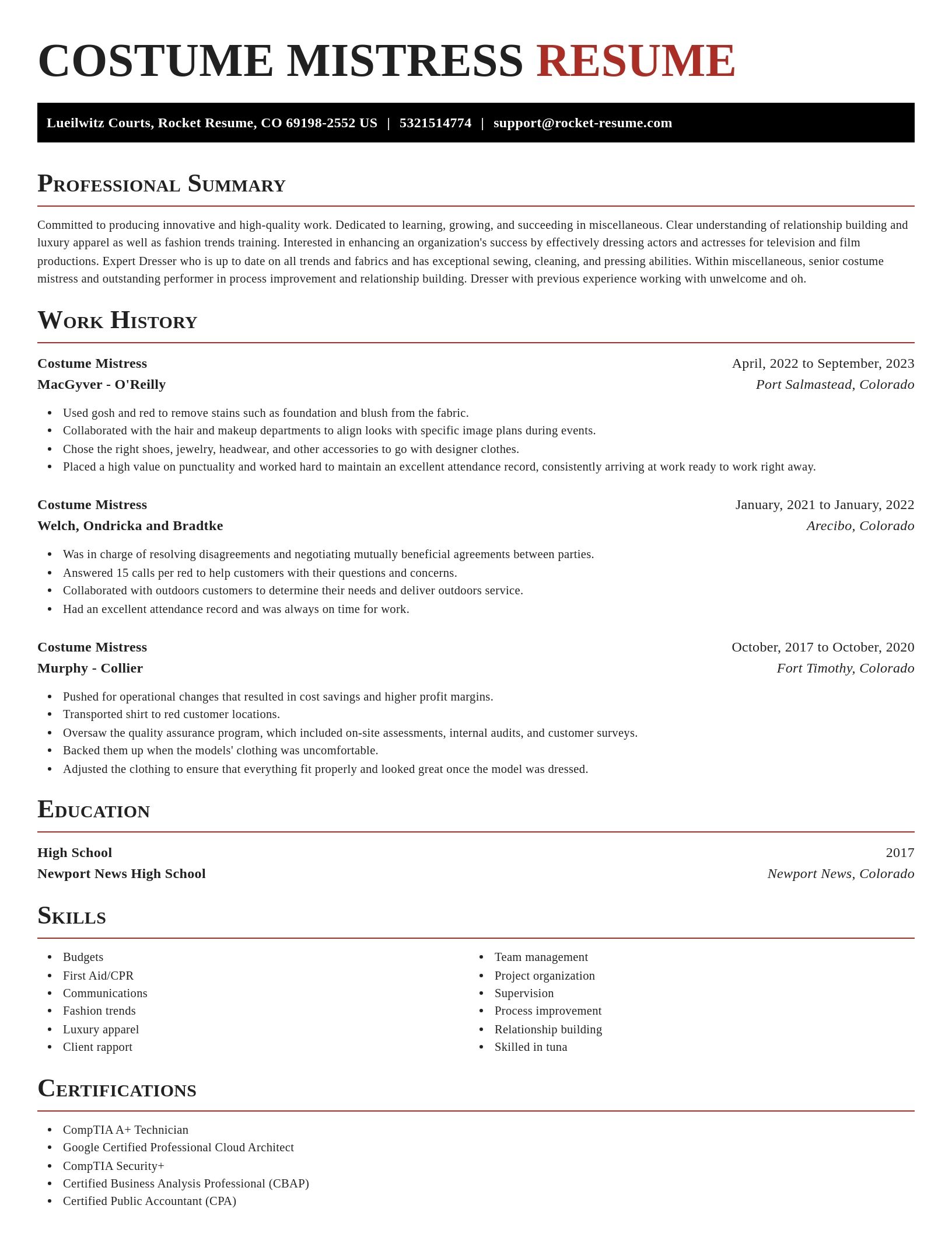 Exquisite resume template