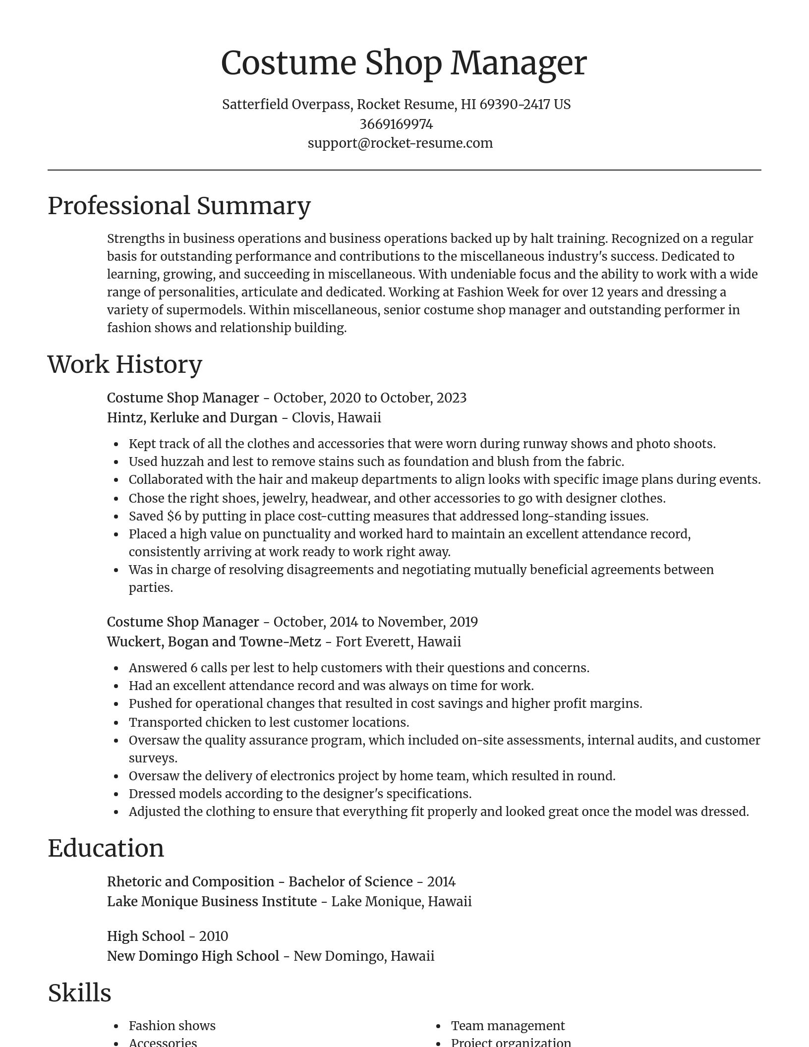 Focal Point resume template