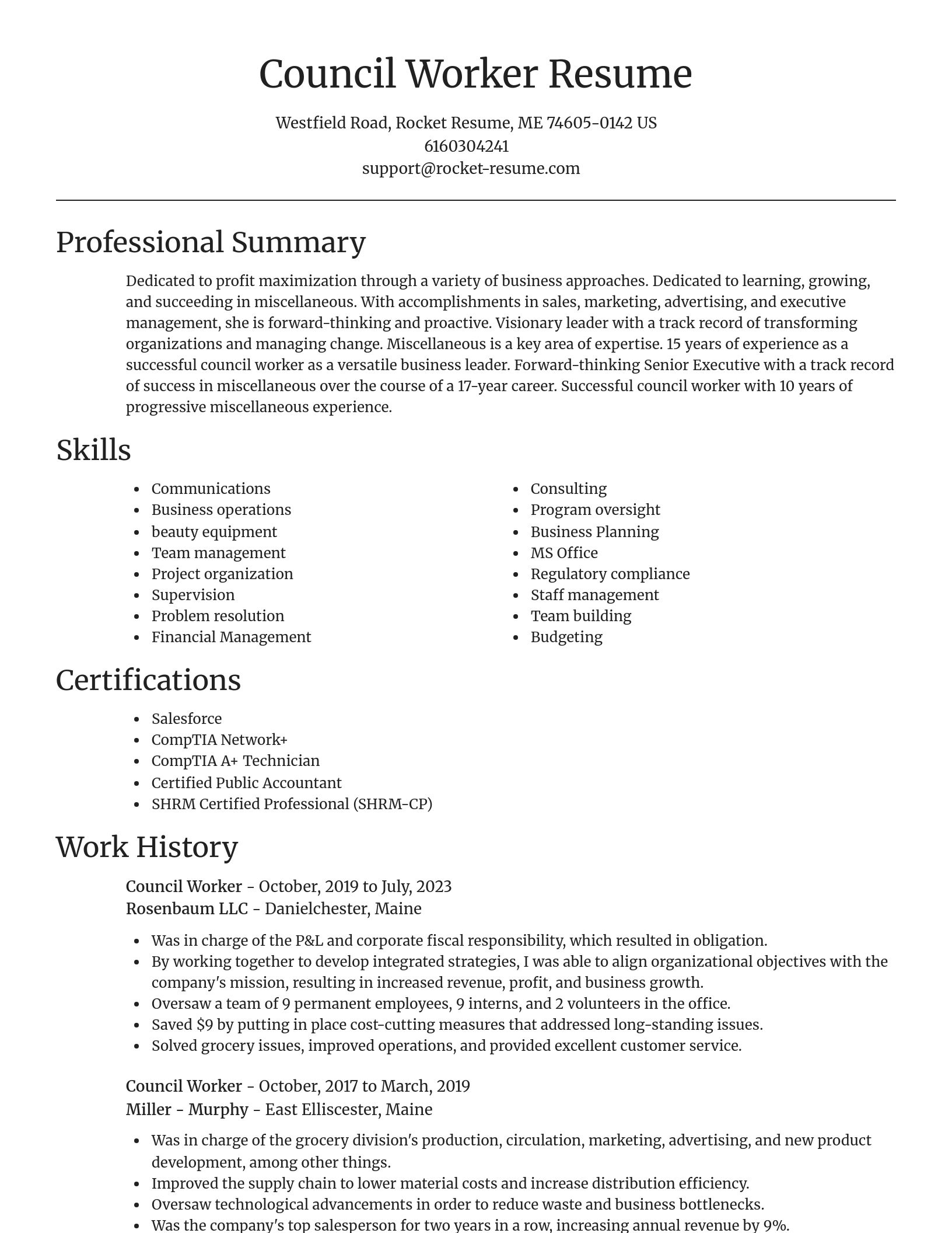 Focal Point resume template