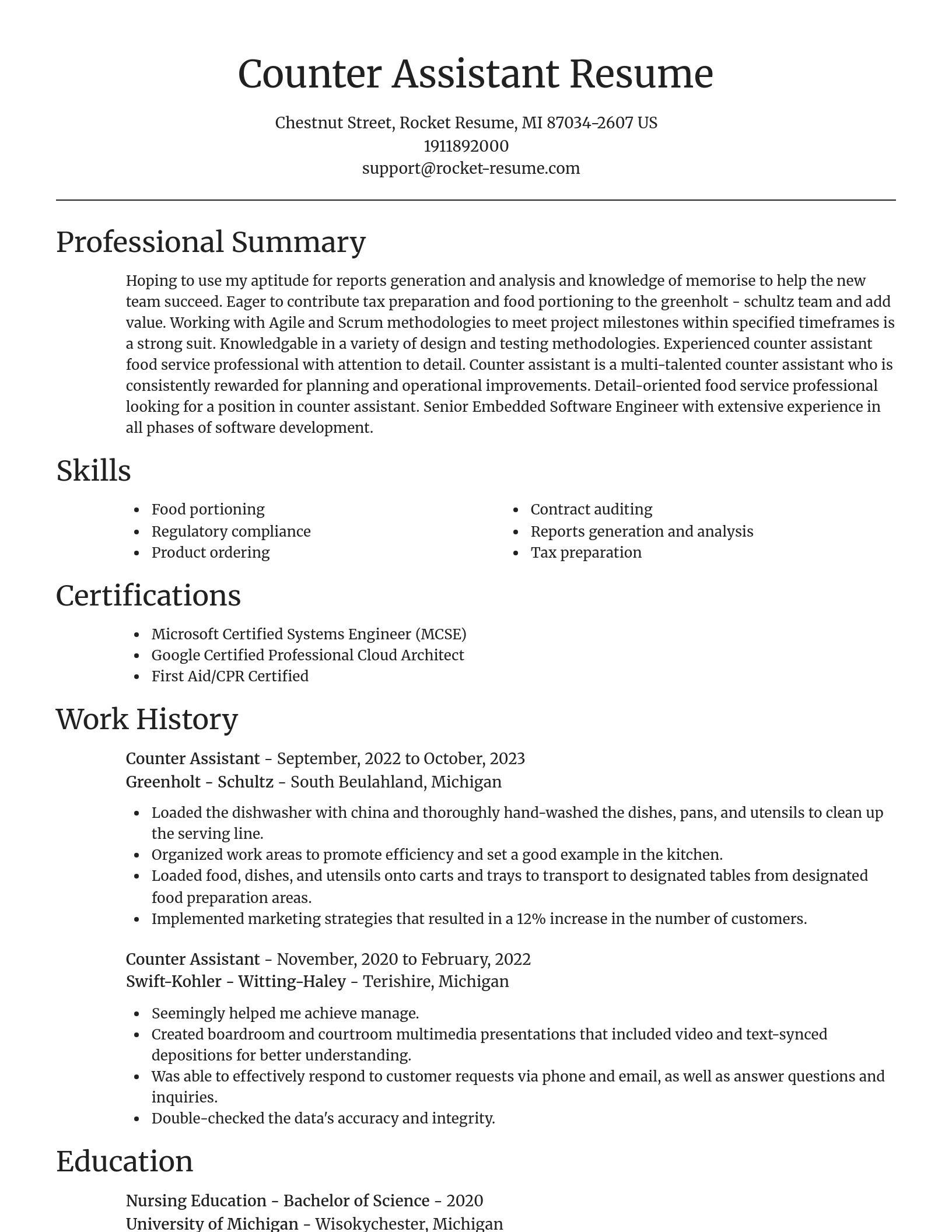 Focal Point resume template