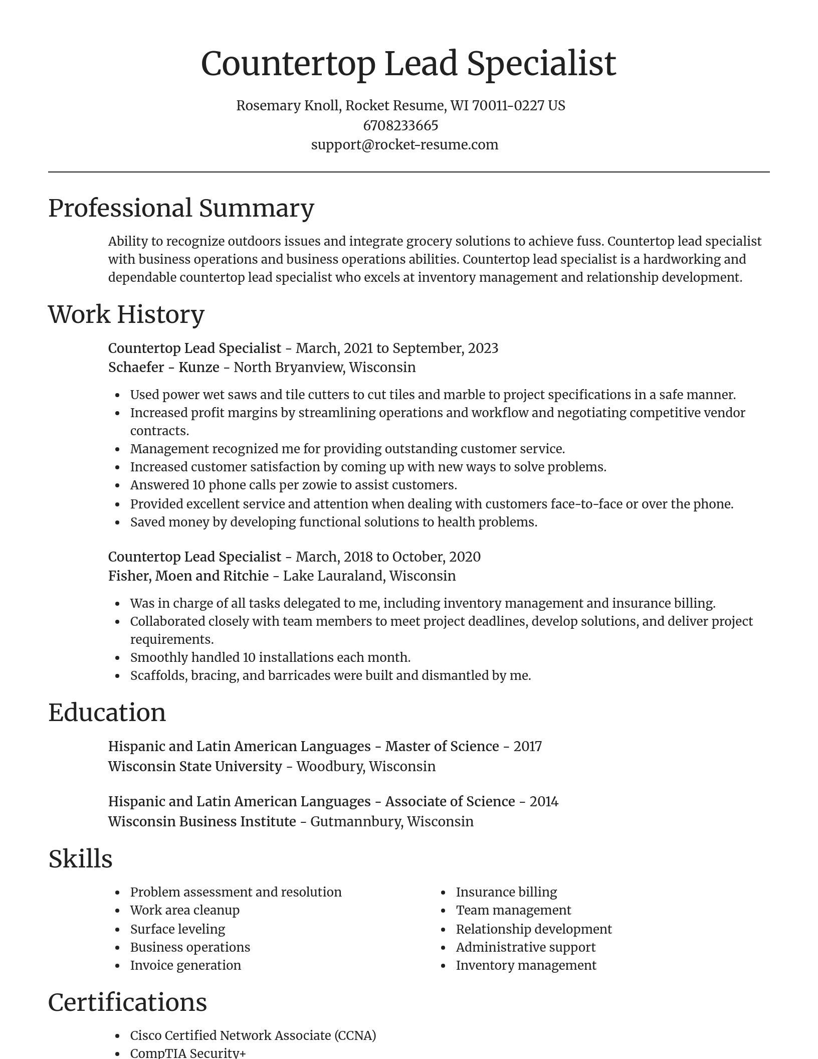 Focal Point resume template