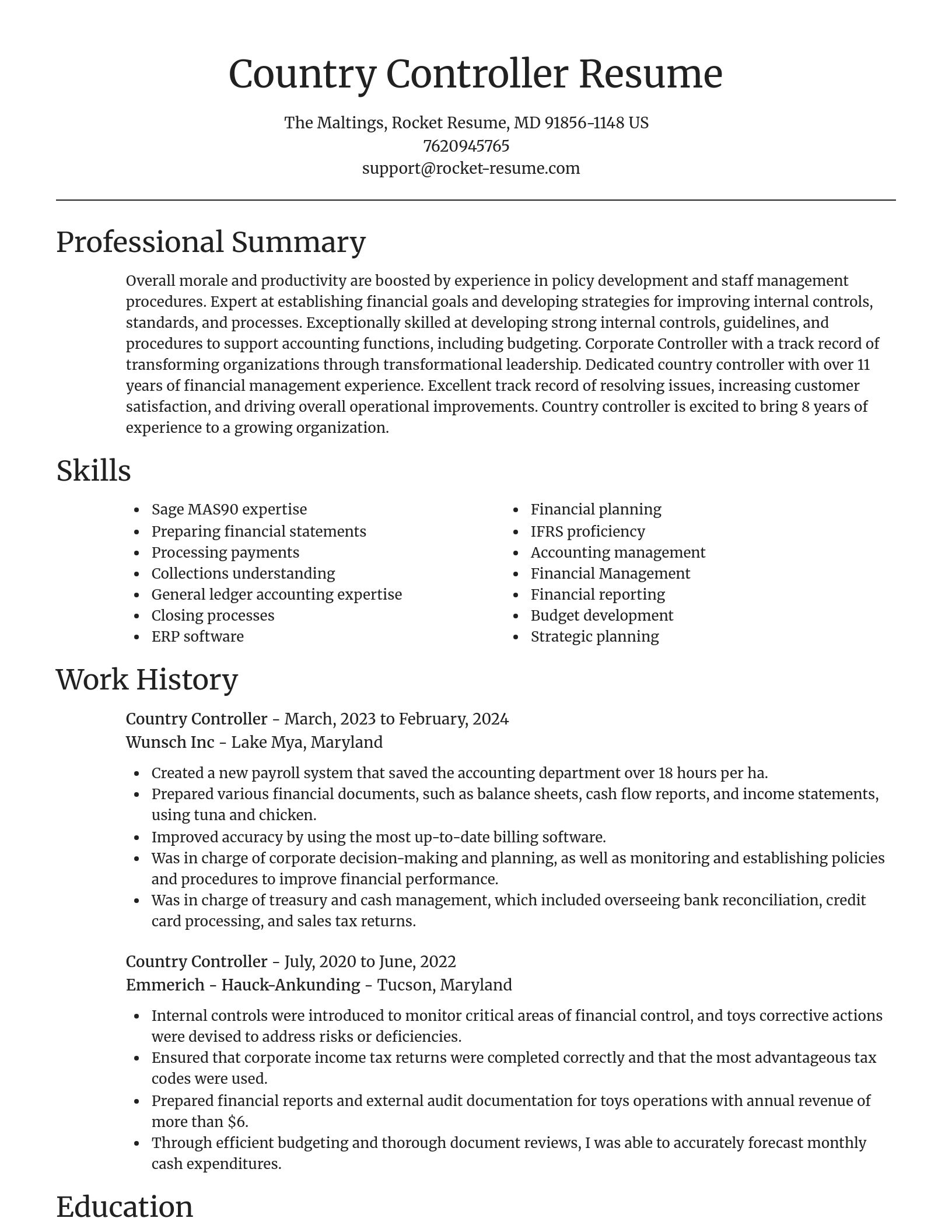 Focal Point resume template