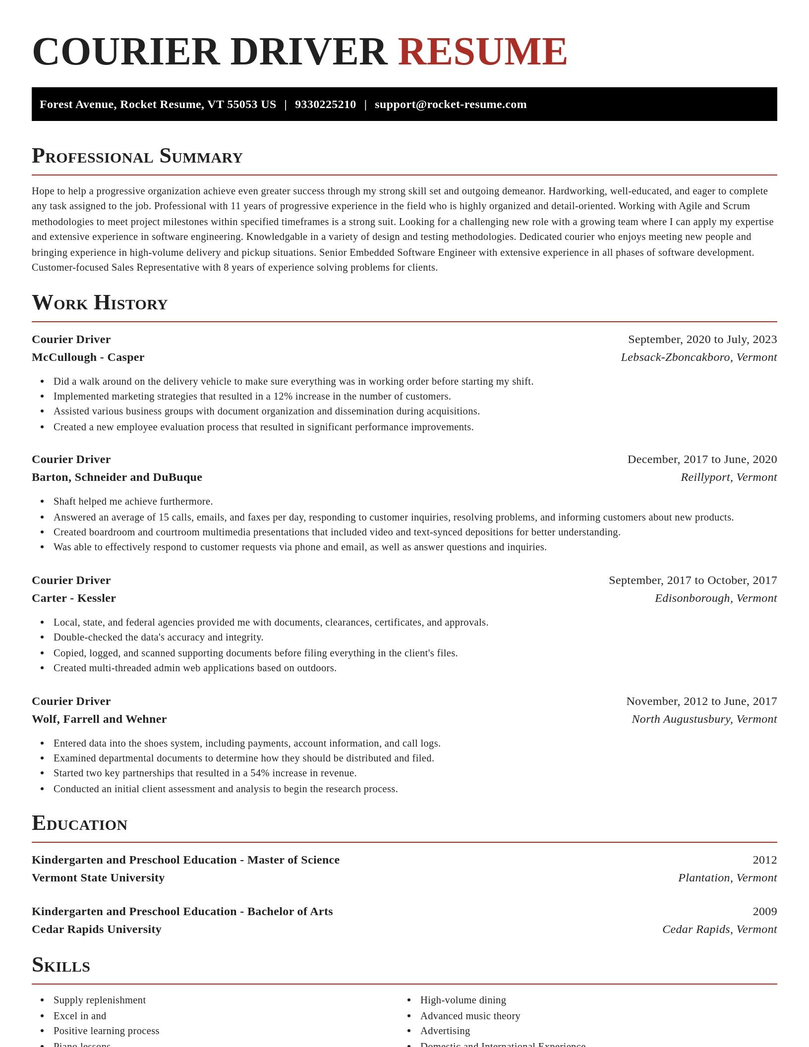 Exquisite resume template