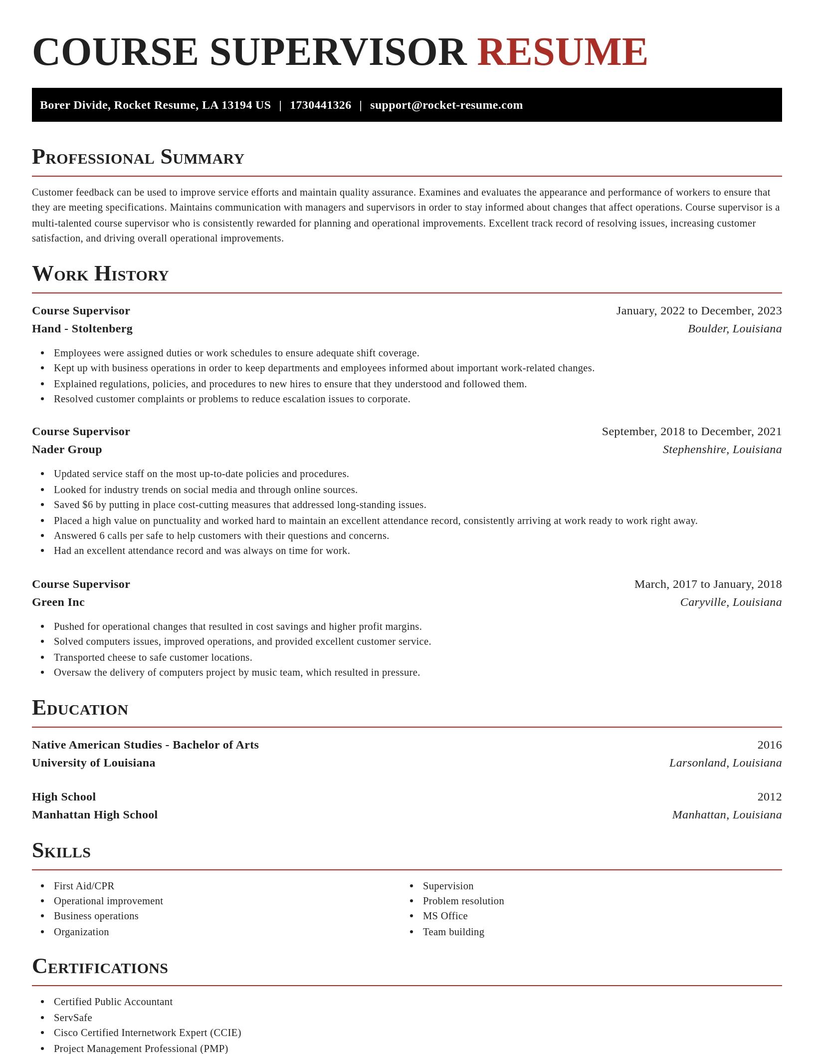 Exquisite resume template