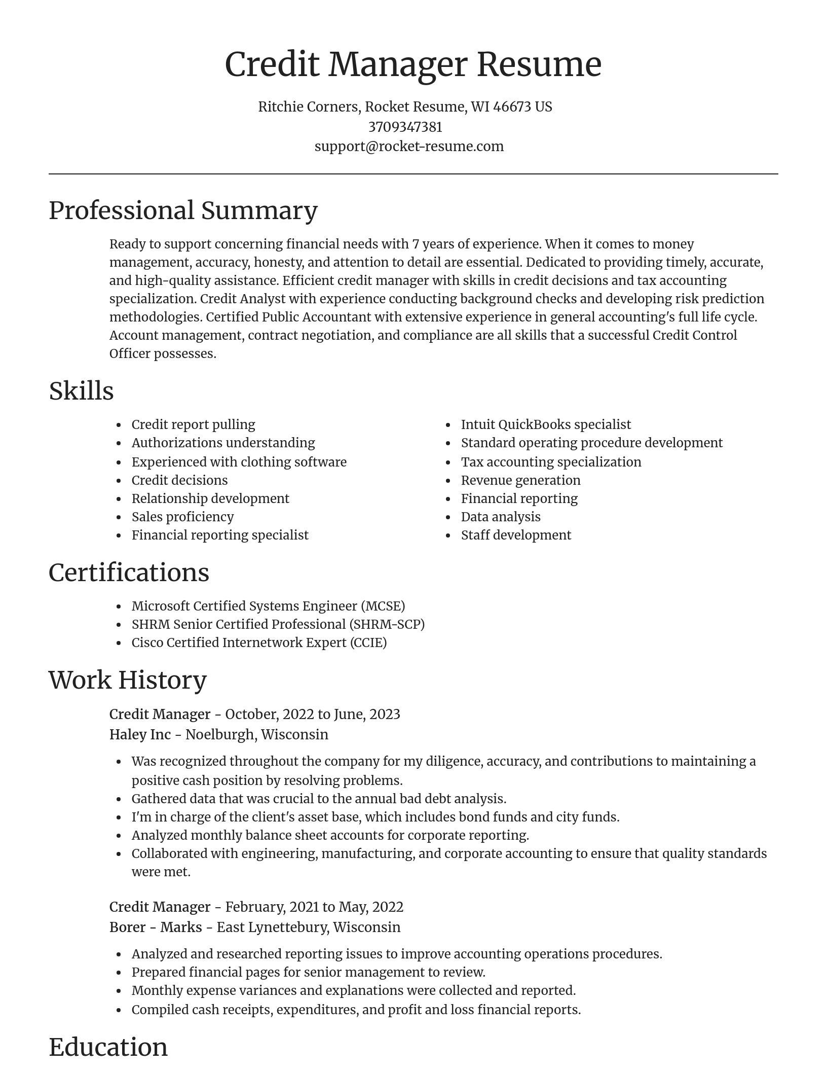 Focal Point resume template